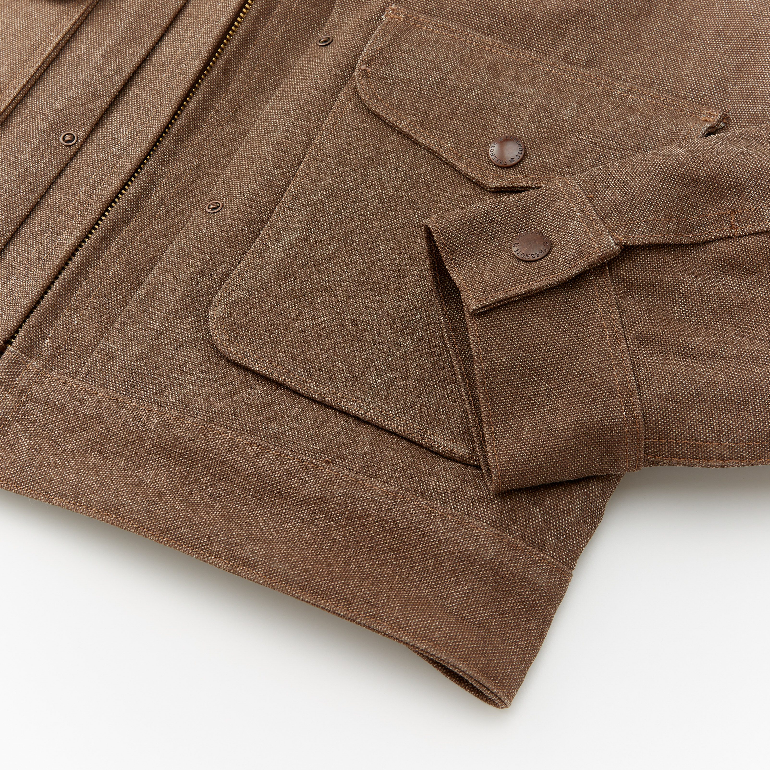 Freenote Cloth Alpaca Lined Canvas Ranch Jacket - Brown