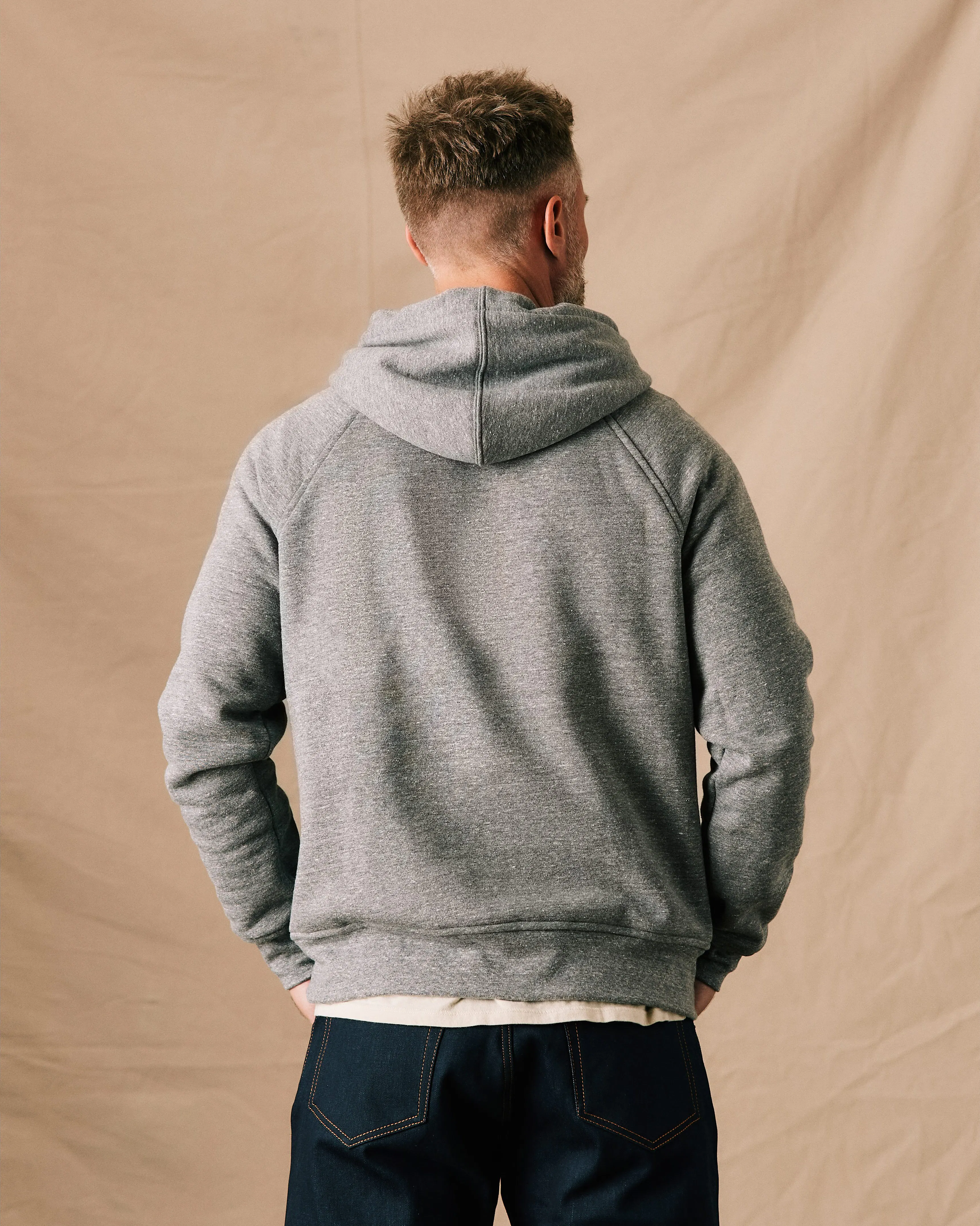 Flint and Tinder 10-Year Pullover Hoodie Medium Heather Grey