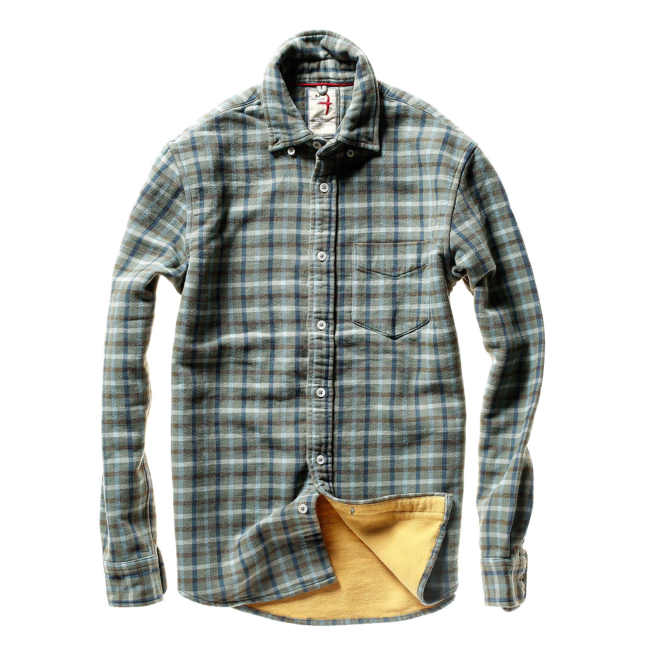 Relwen Chamois Lined Flannel Shirt - Hazel Grid Plaid | Flannel Shirts |  Huckberry