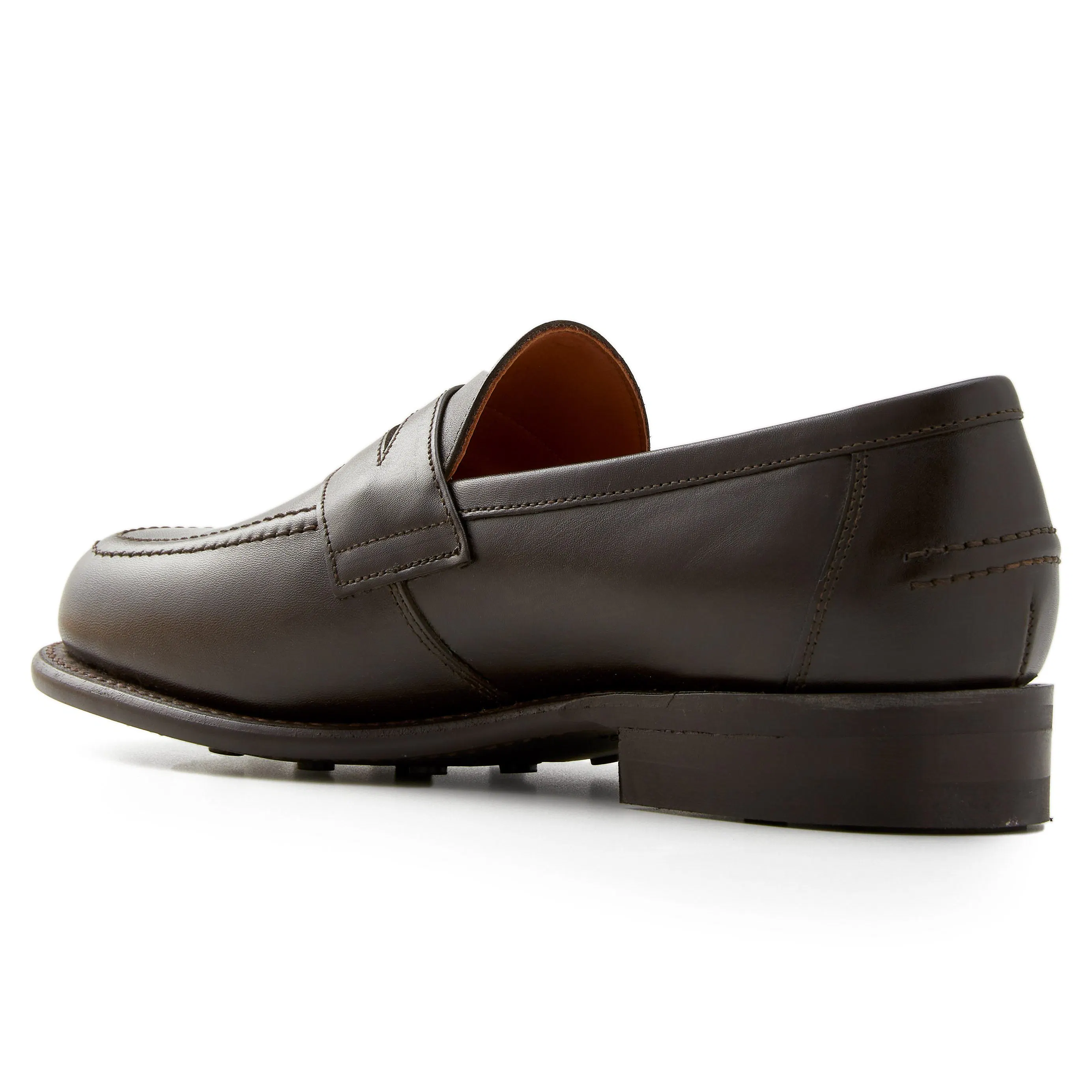 Sanders Clive Penny Loafer - Dark Brown Calf | Loafers | Huckberry