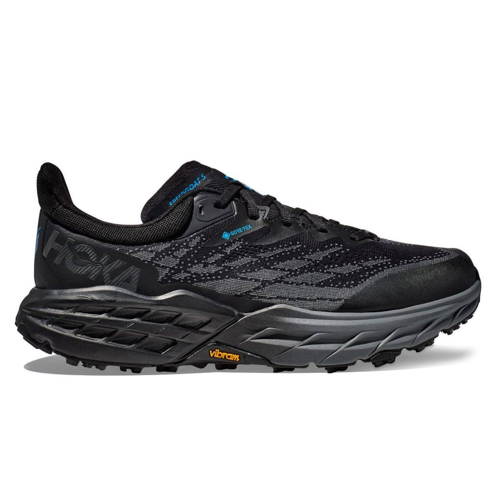 Hoka Speedgoat 5 GTX Trail Running Shoe - Black/Black