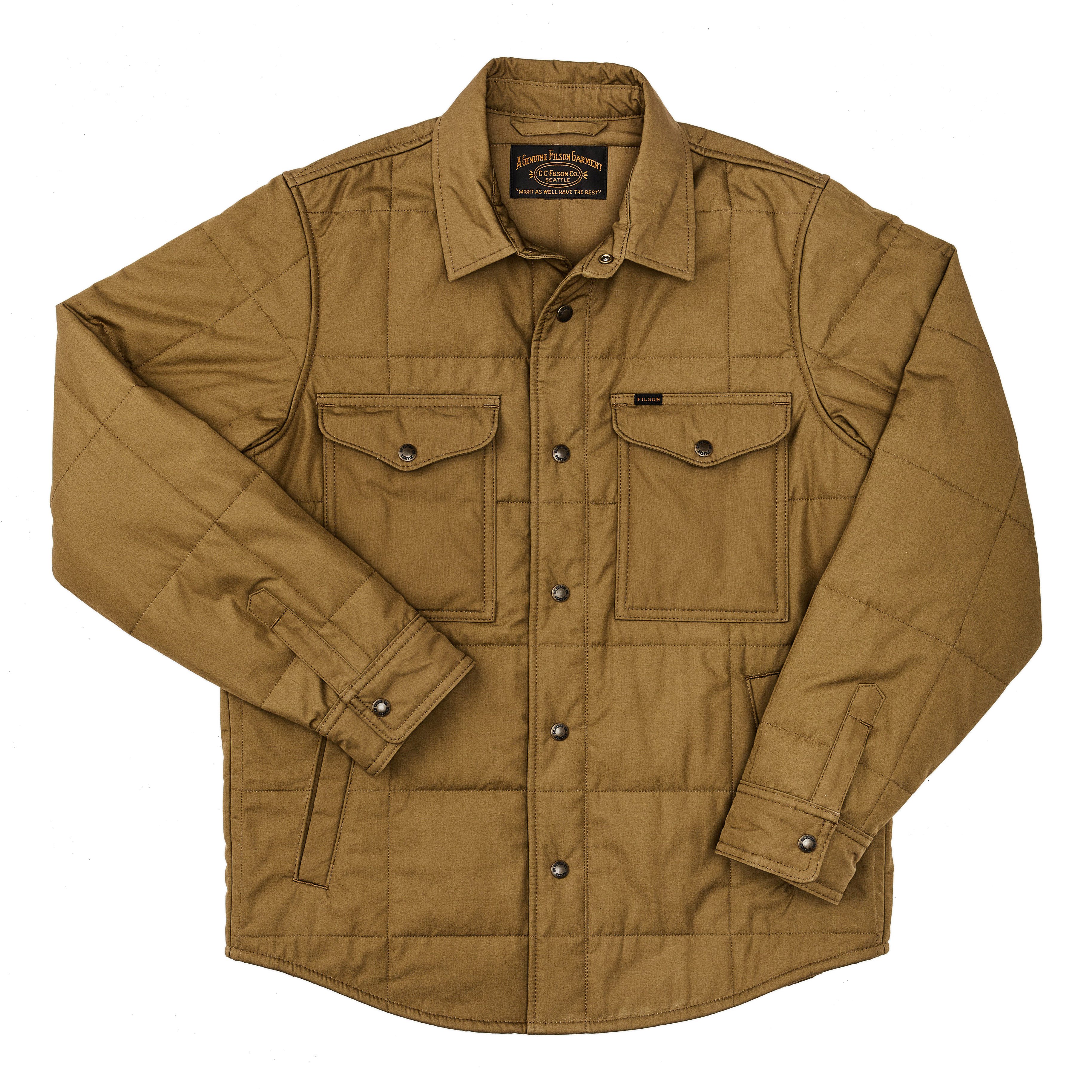 Filson Cover Cloth Quilted Jac Shirt - Olive Drab | Insulated