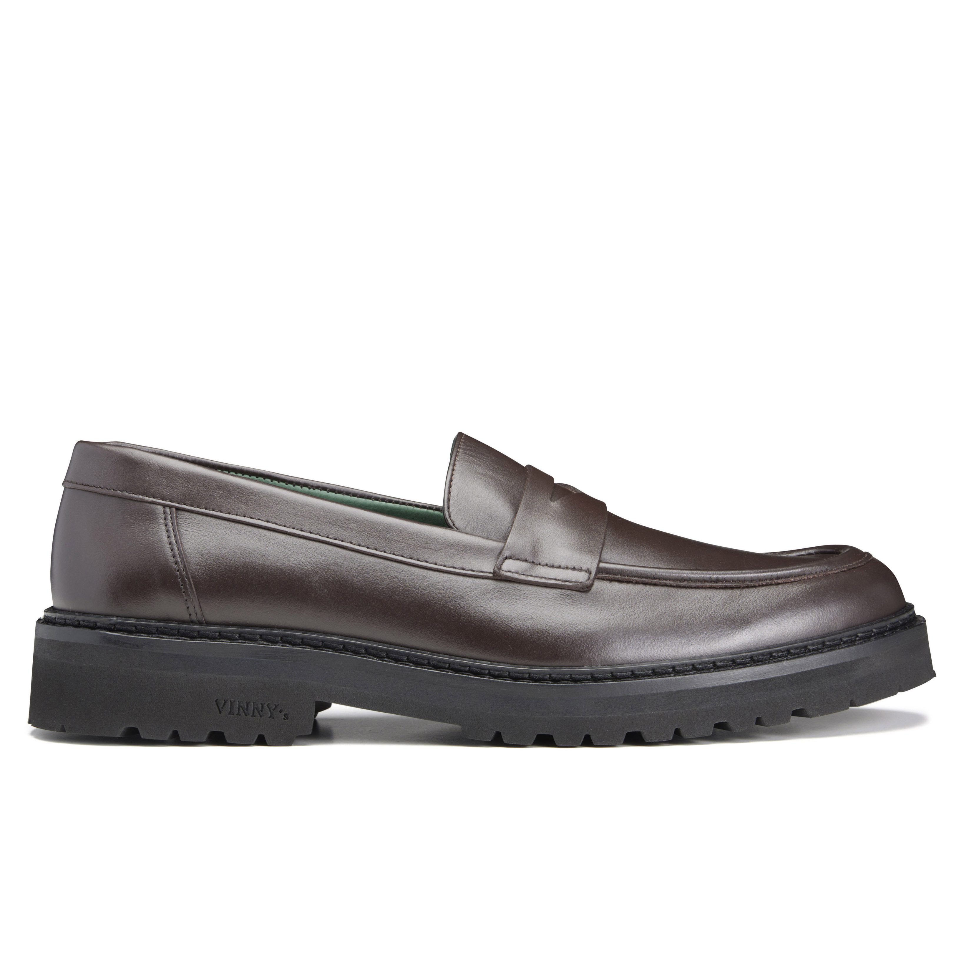 Vinny's Richee Penny Loafer - Brown Crust Leather | Loafers