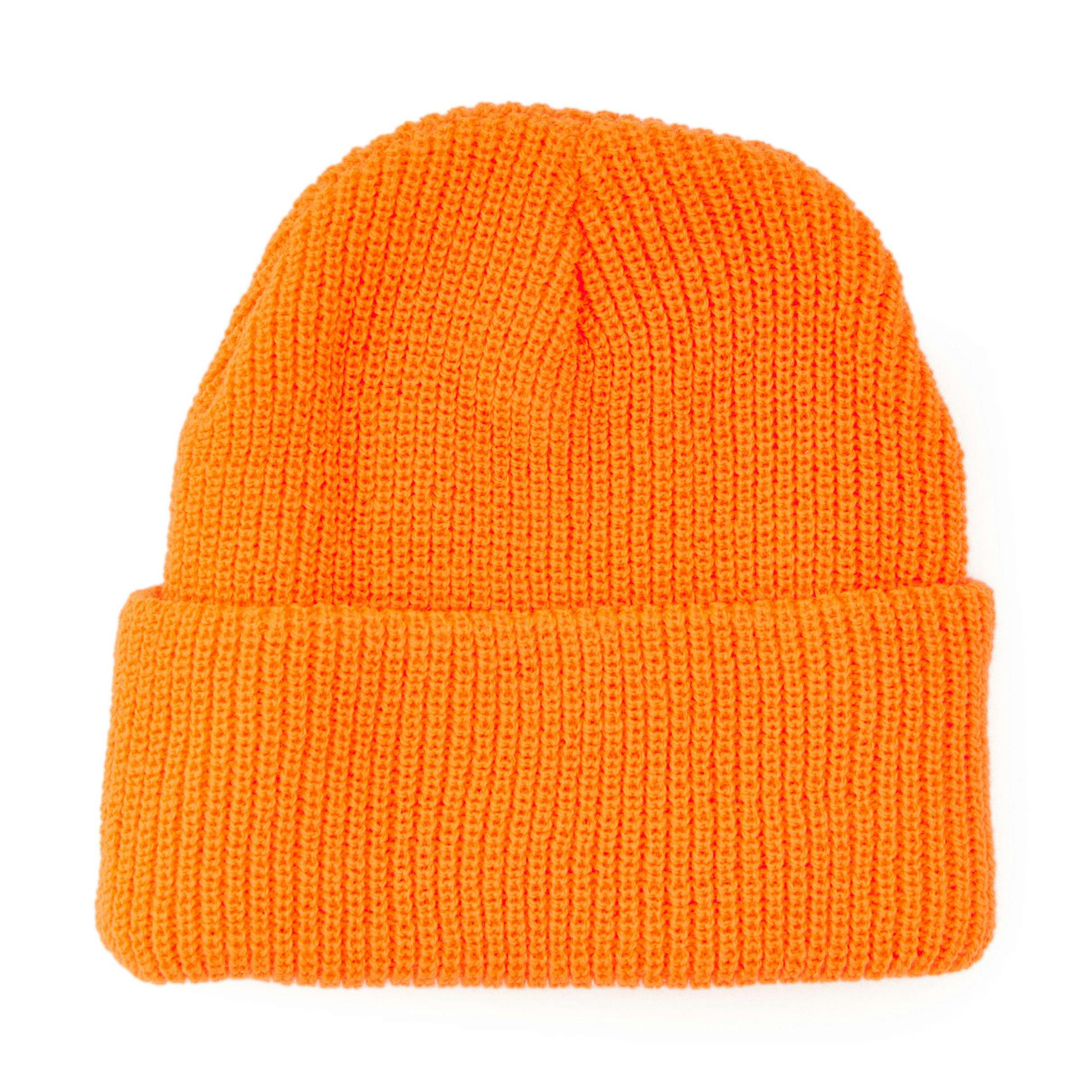 COLUMBIA WINTER HAT ORANGE SNOW MADE USA AMERICA OUTDOOR MADE IN USA US  WORKWEAR CAMPING CAMP HUNTING SEA FISHING
