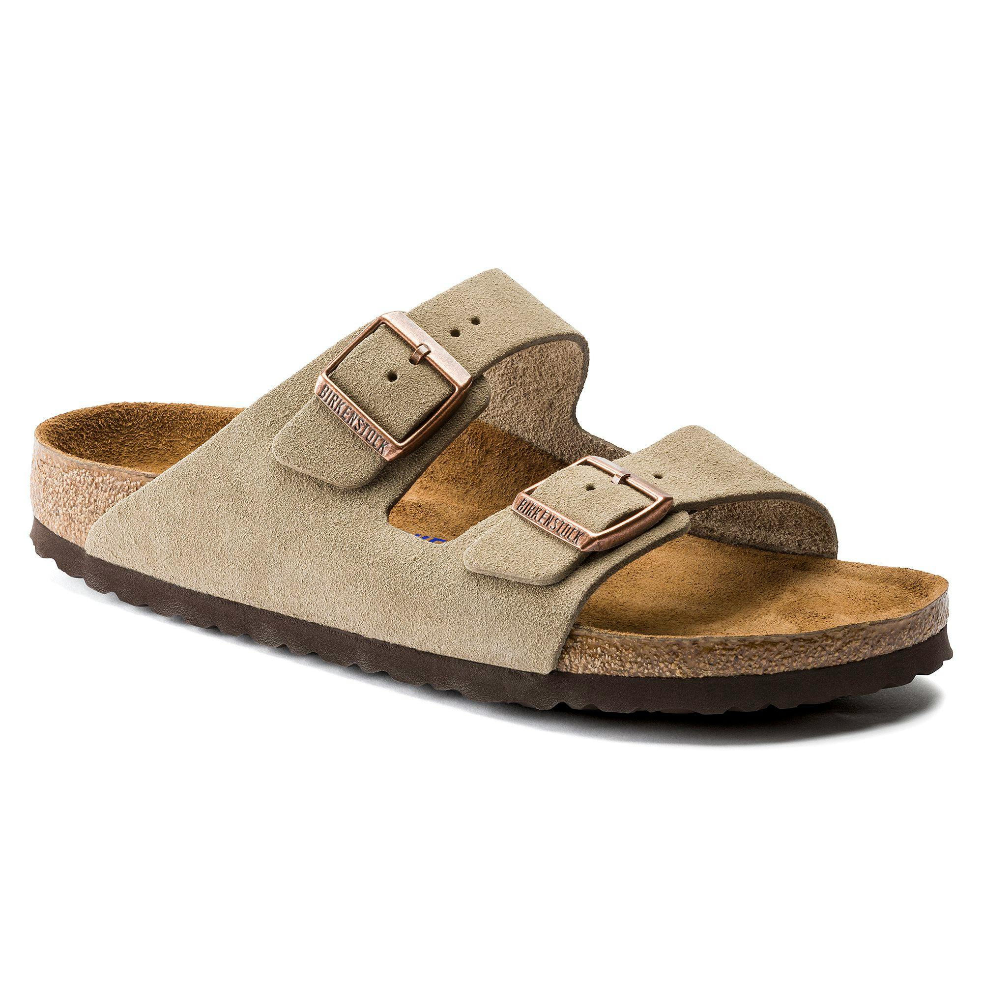 Birkenstock Arizona Women's Brown Suede Leather Sandals Shoe Soft Footbed  37/6