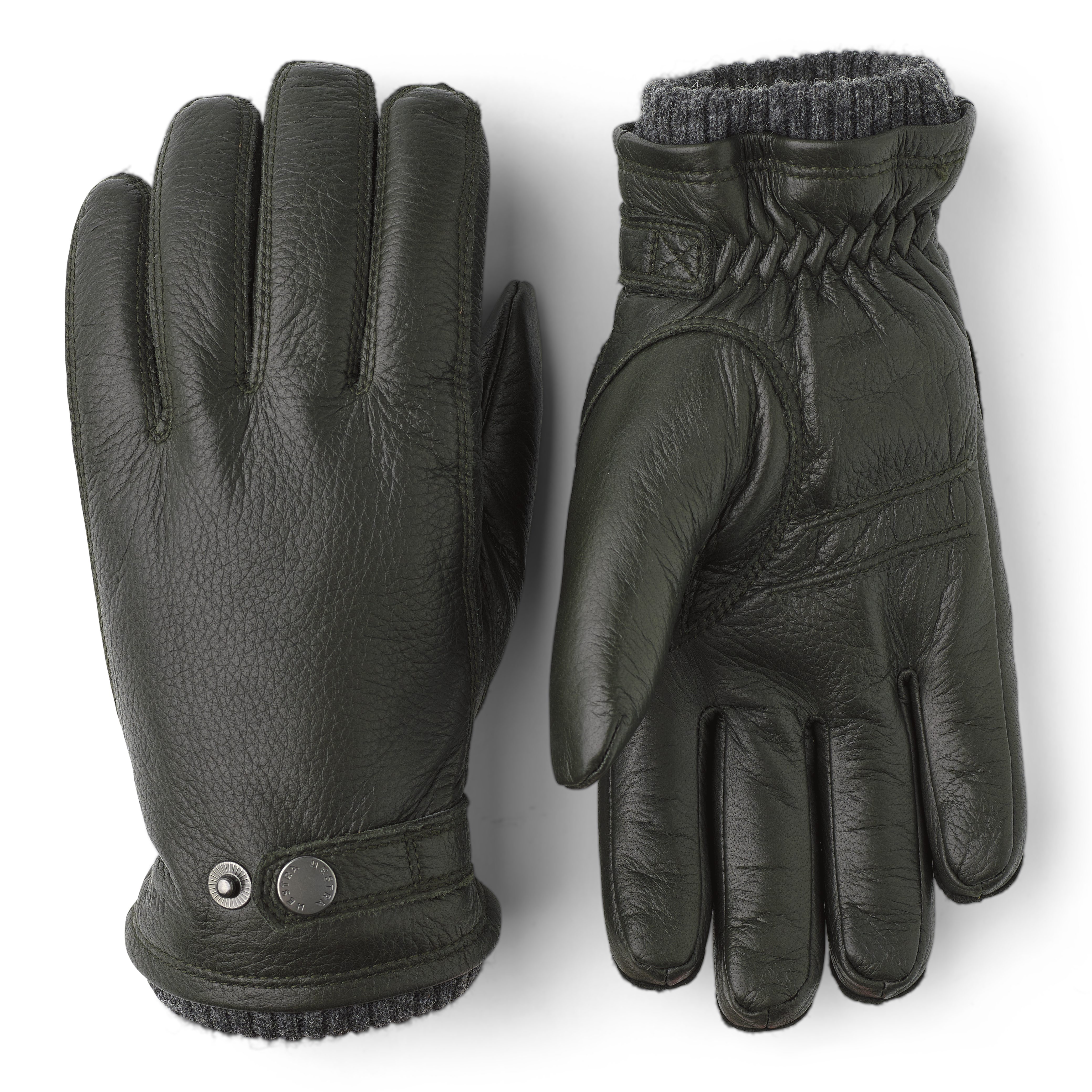 Hestra Utsjo Elk/Fleece Glove - Dark Forest | Gloves | Huckberry