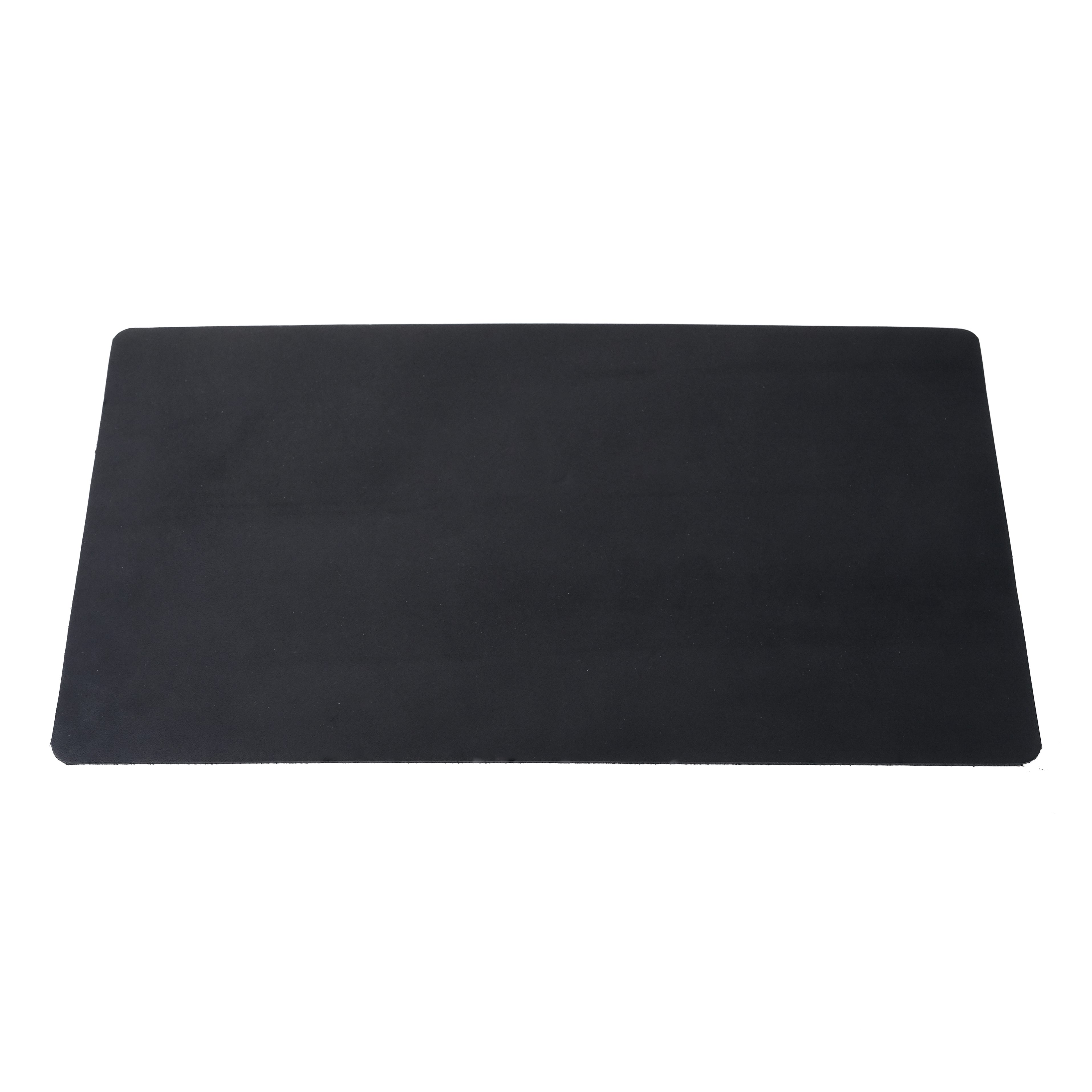 Leander Desk Mat - Black Leather - Black | Art & Decor | Huckberry