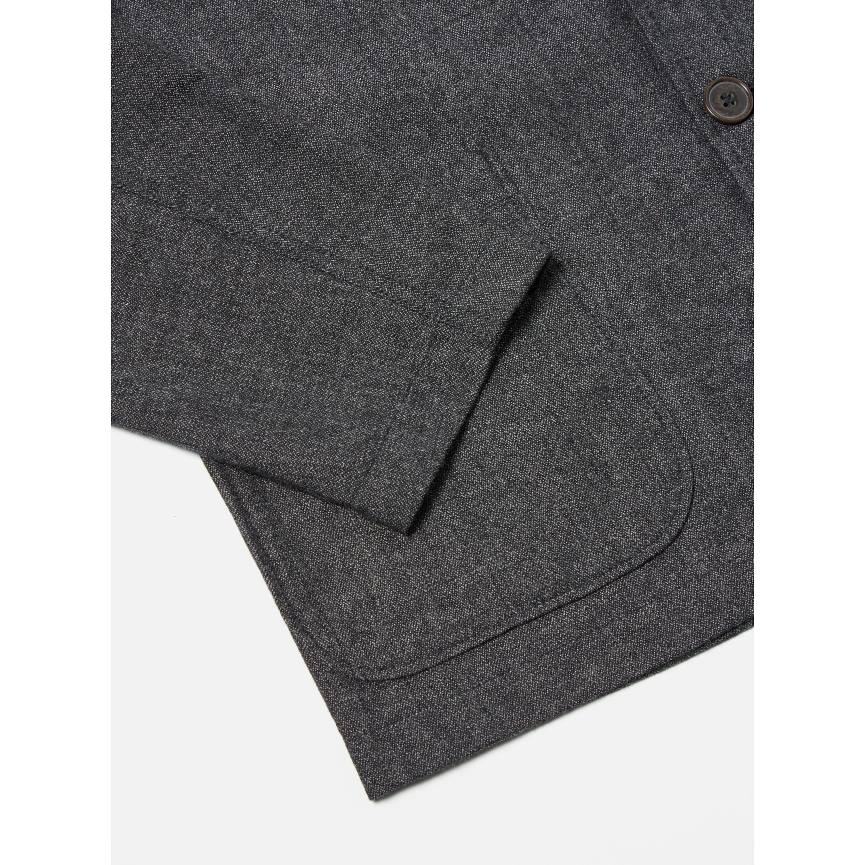 Universal Works Upcycled Tweed Three Button Jacket - Grey