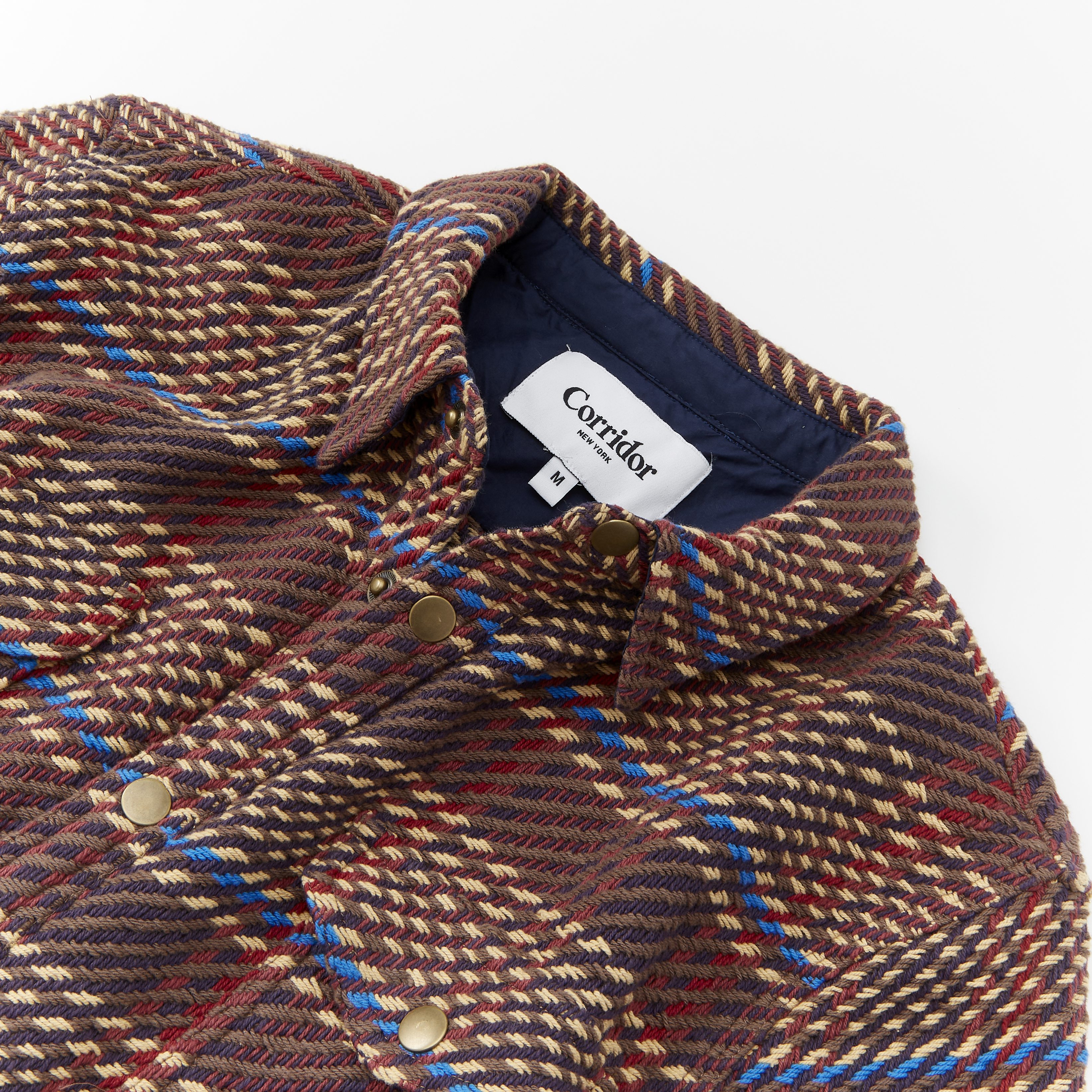 Corridor Corded Snap Shirt Jacket - Brown | Shirt Jackets