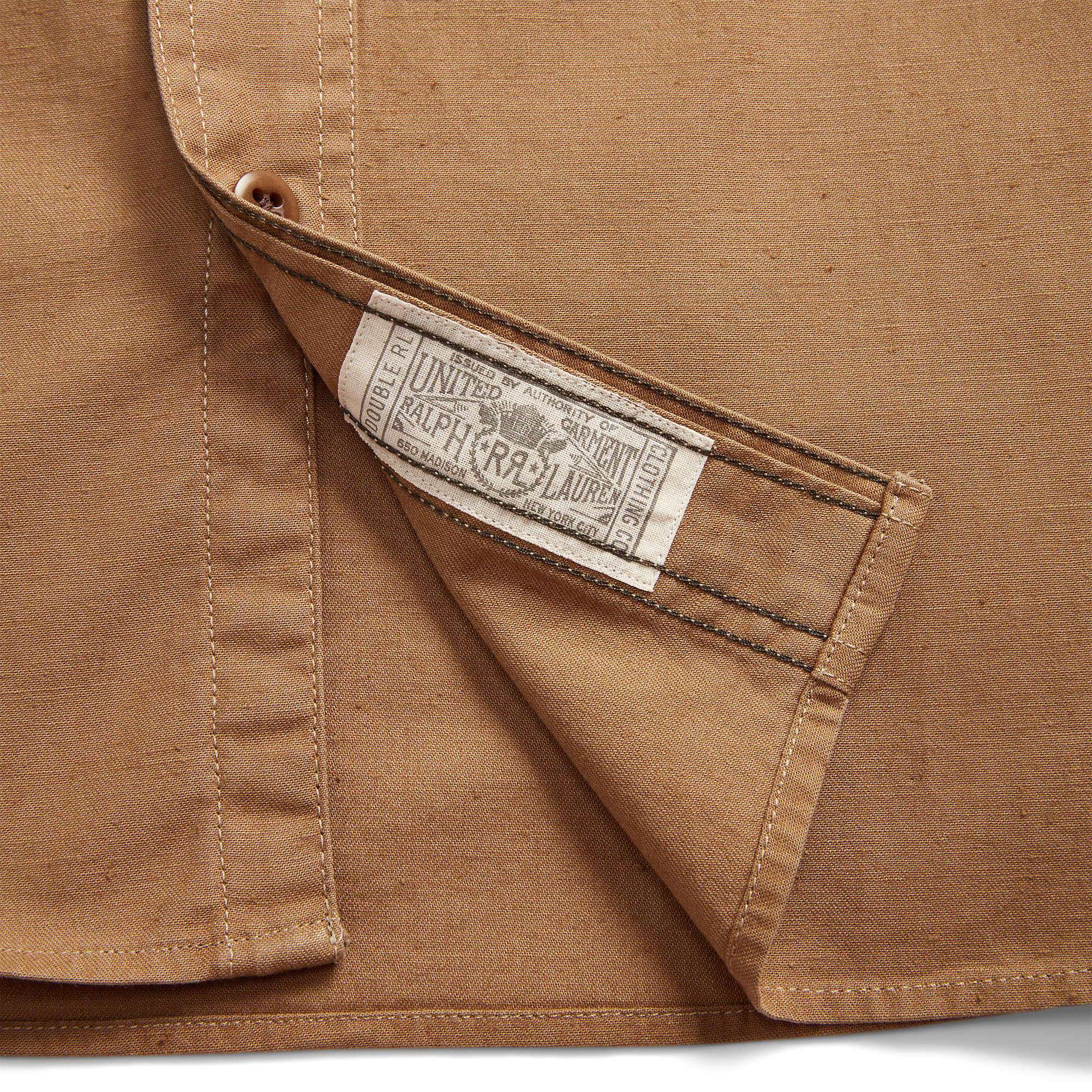 RRL Seattle Canvas Workshirt - Faded Tan | Long Sleeve Shirts