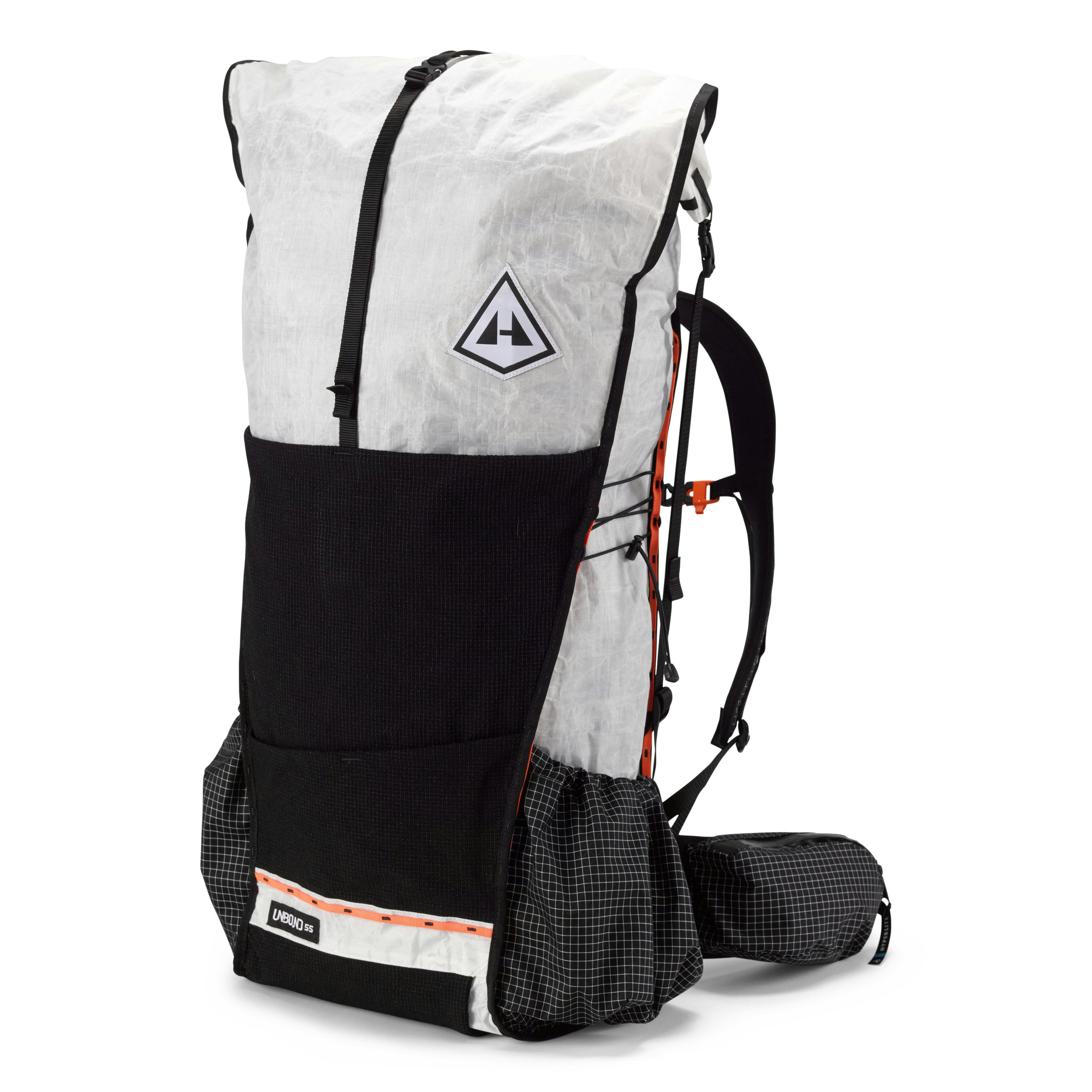 Hyperlite Mountain Gear Unbound Ultralight Dyneema Hiking Backpack - 55L -  White Dyneema, Backpacks