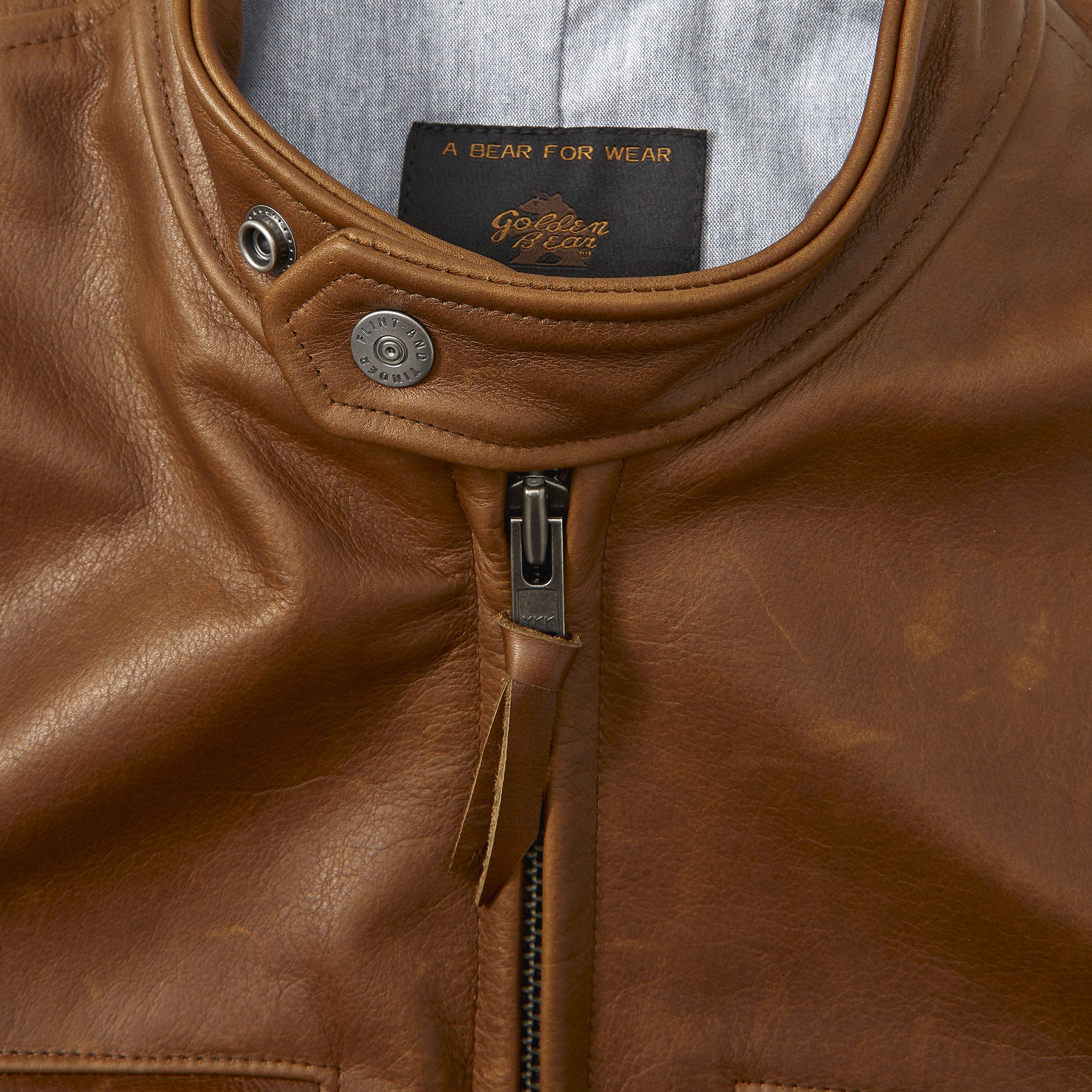 Flint and Tinder Golden Bear Cafe Racer - Espresso | Leather