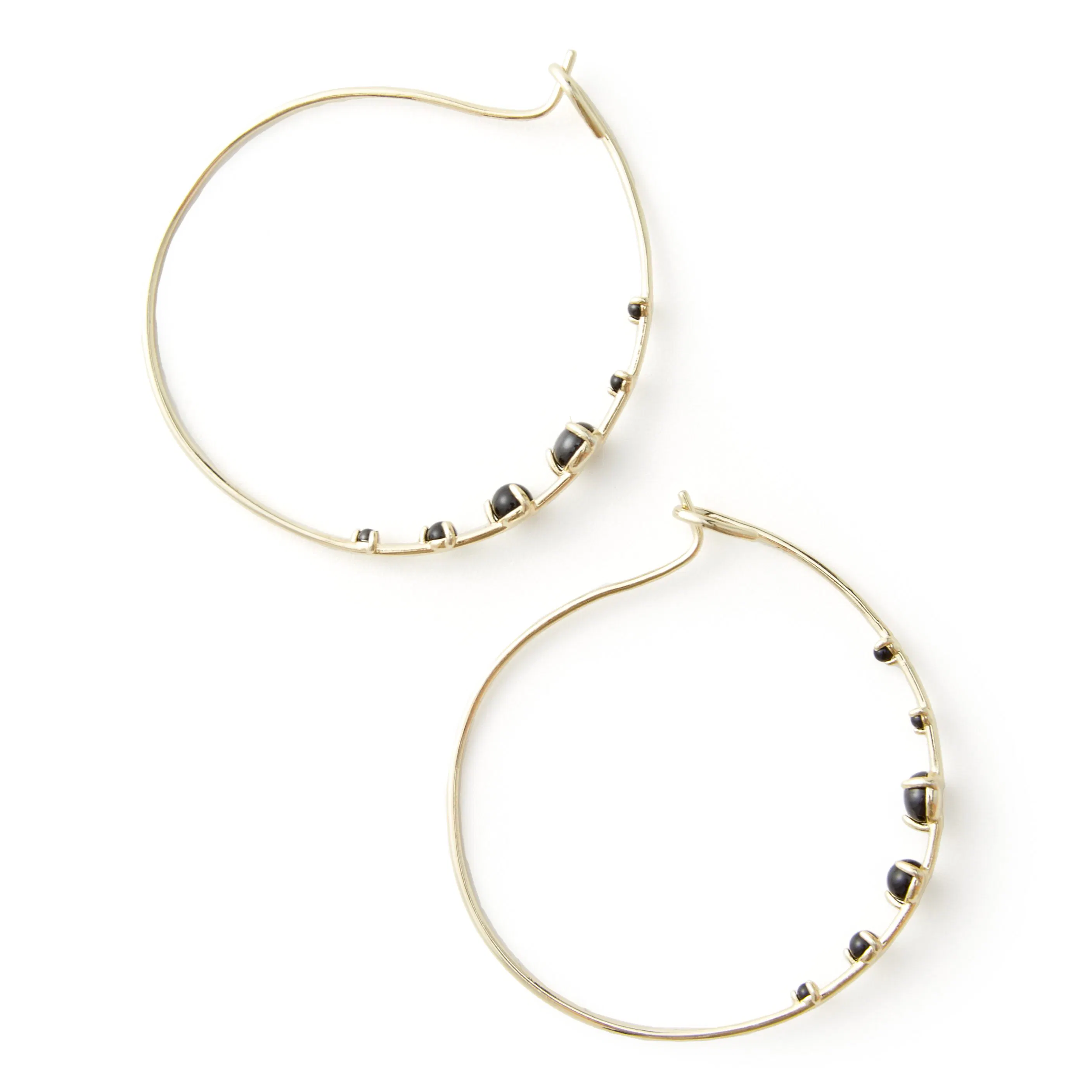 2 Pairs Cute Checkerboard Hoop Earrings For Women - 18K Gold Plated Geometric Grid Earrings - View #6