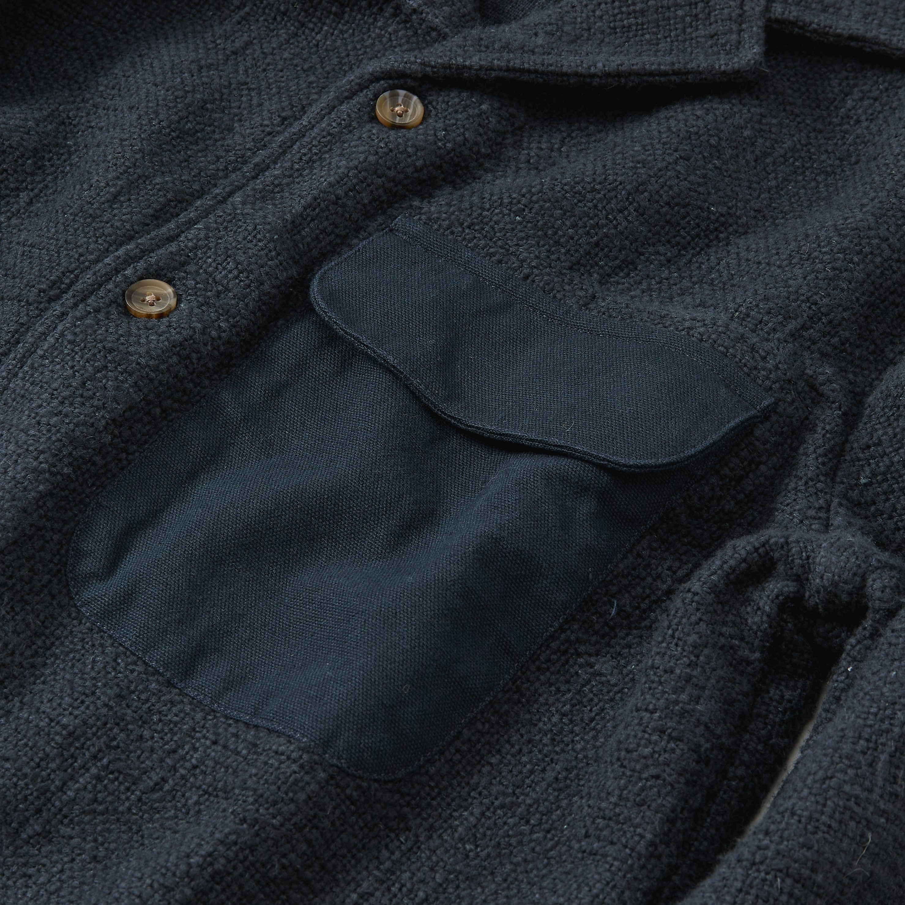 3sixteen Field Shirt - Midnight Slub | Long Sleeve Shirts