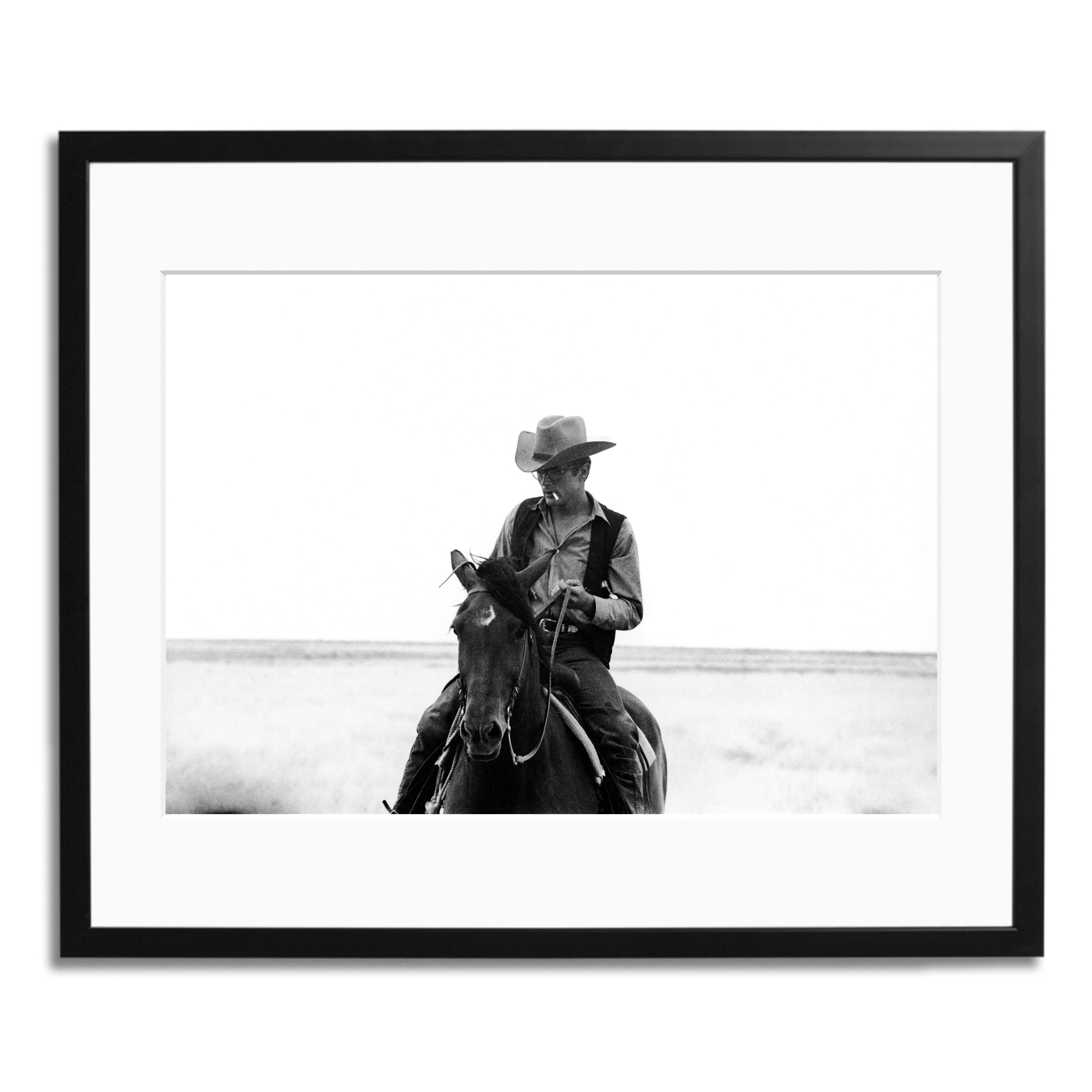 Sonic Editions James Dean in Giant Framed Print - Black