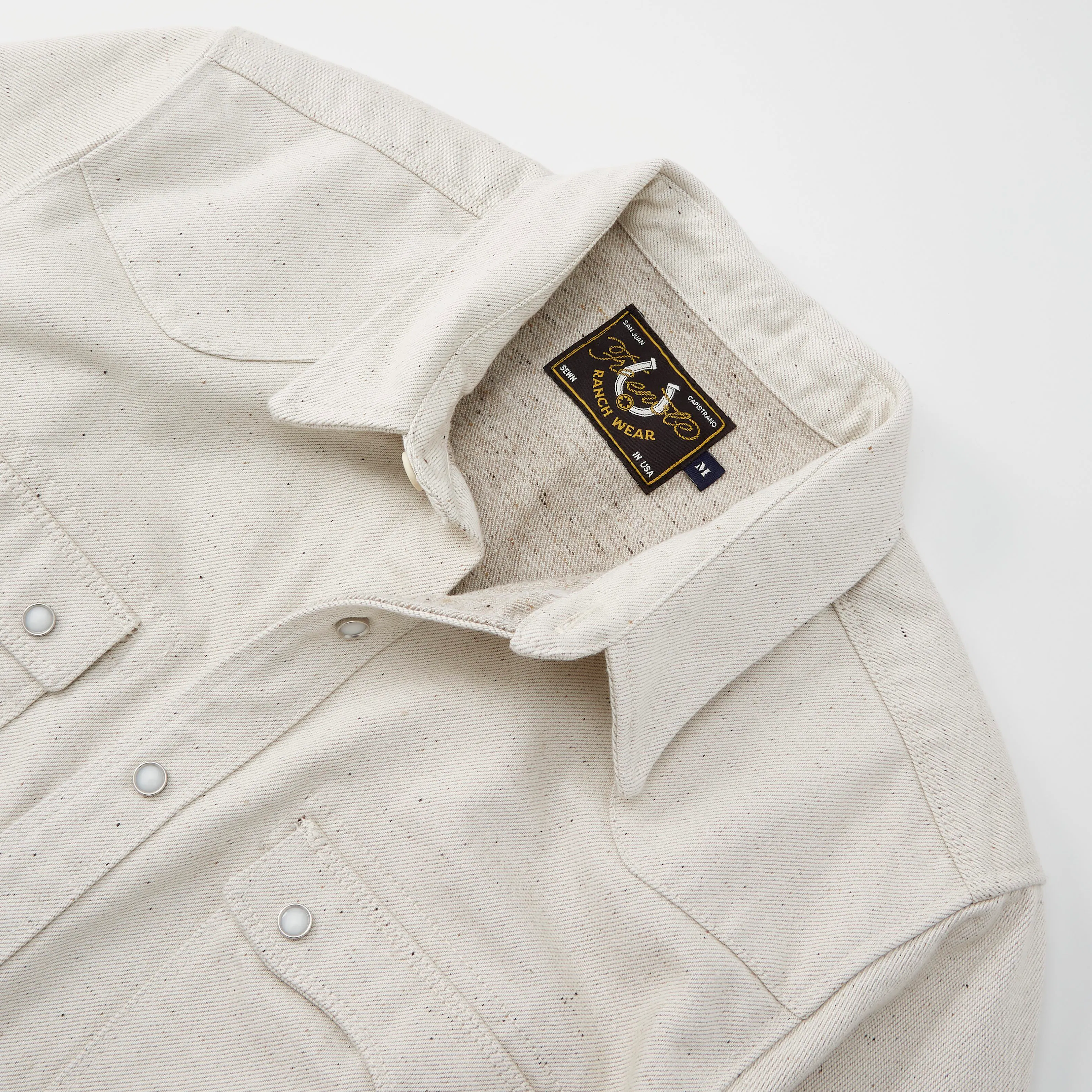 Freenote Cloth Modern 11 oz. Japanese Nep Western Shirt - Natural