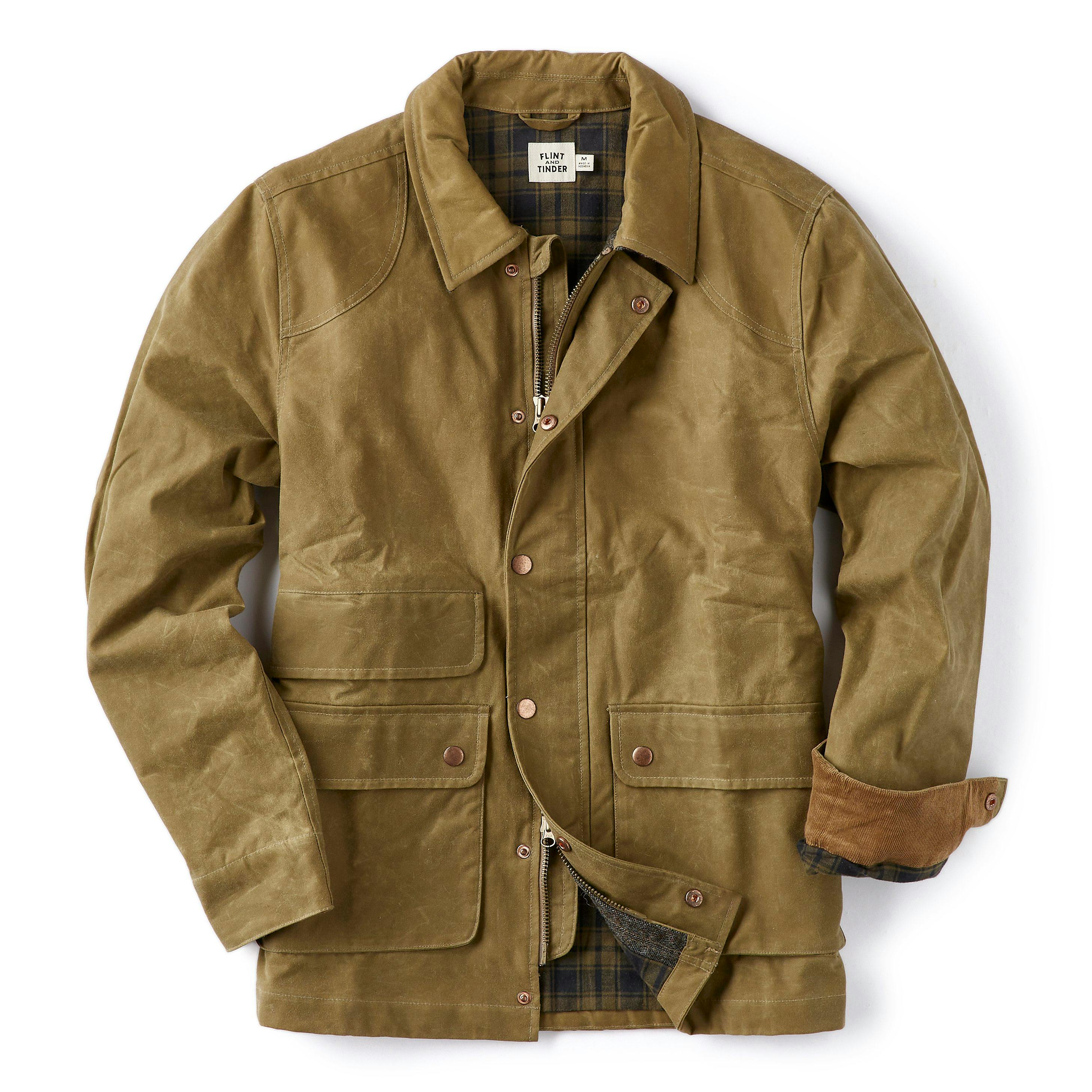 Flannel-Lined Waxed Hudson Jacket