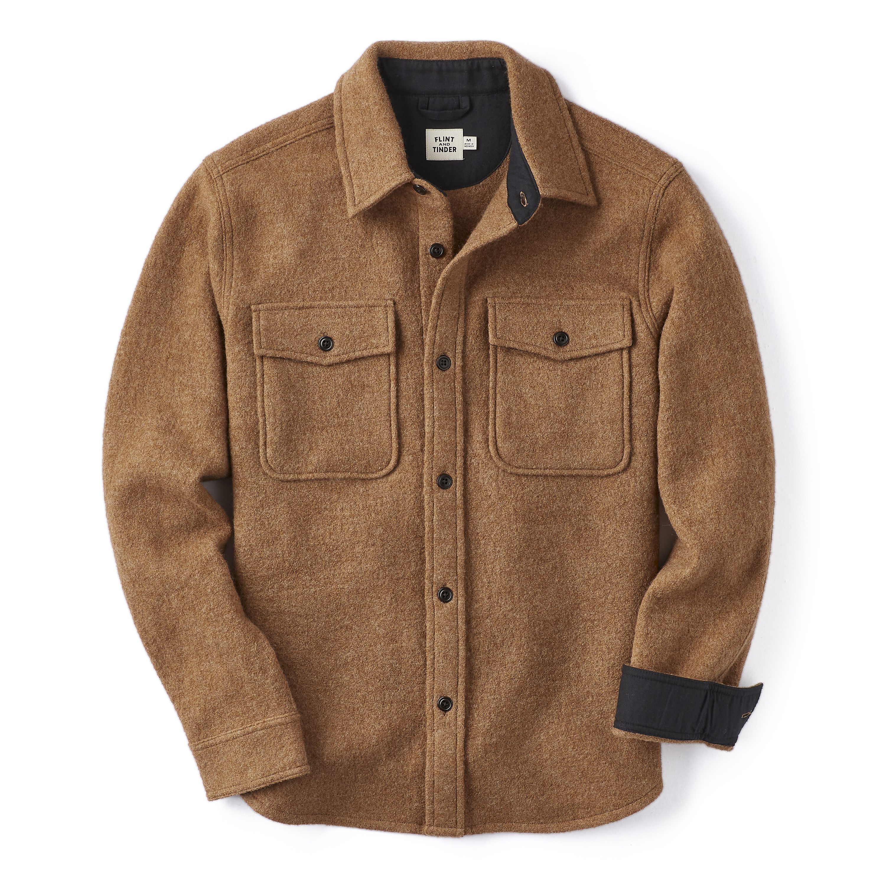 Reiss Zack Houndstooth Wool Blend Shirt Jacket - ShopStyle