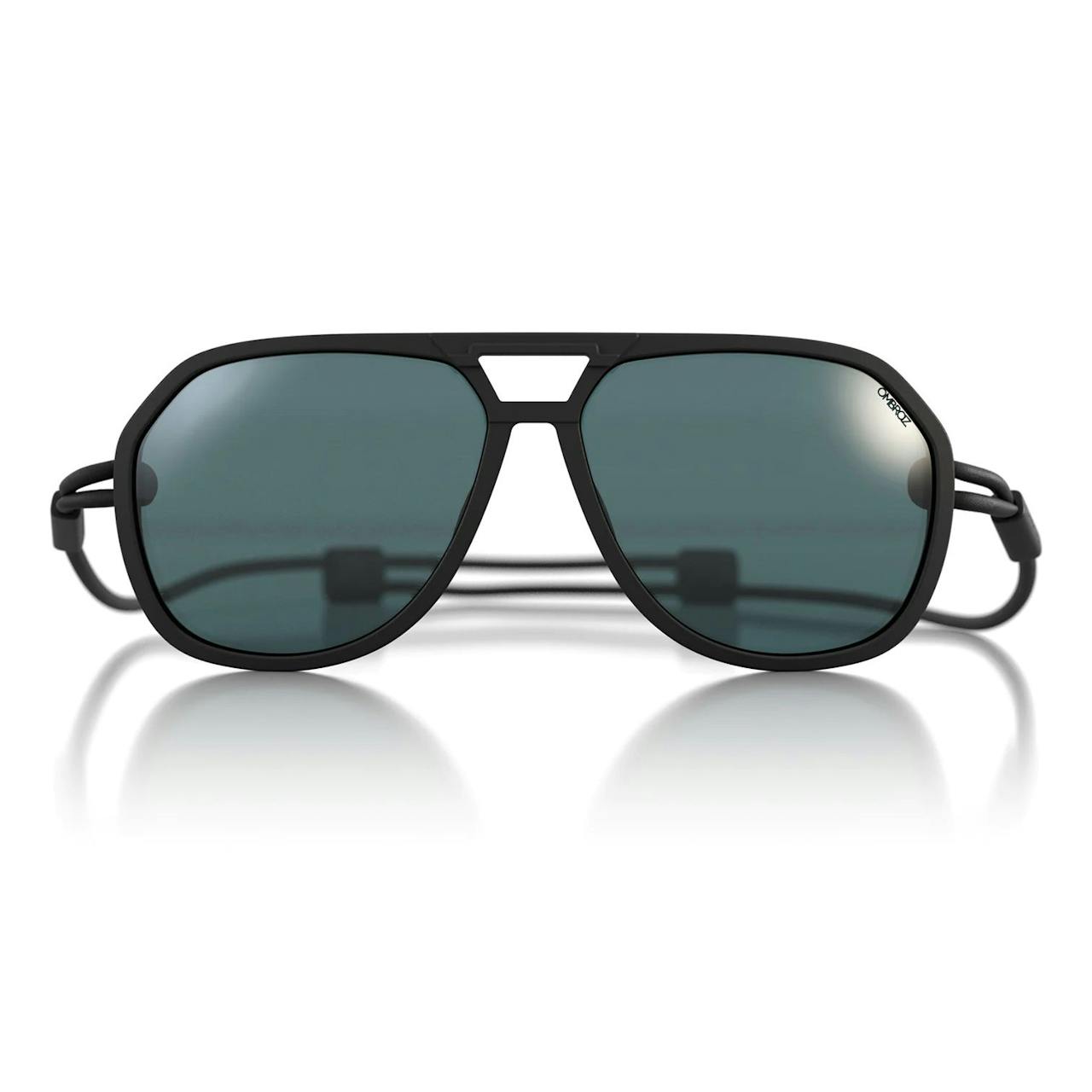 Ombraz Classic Armless Sunglasses - Charcoal/Polarized Grey