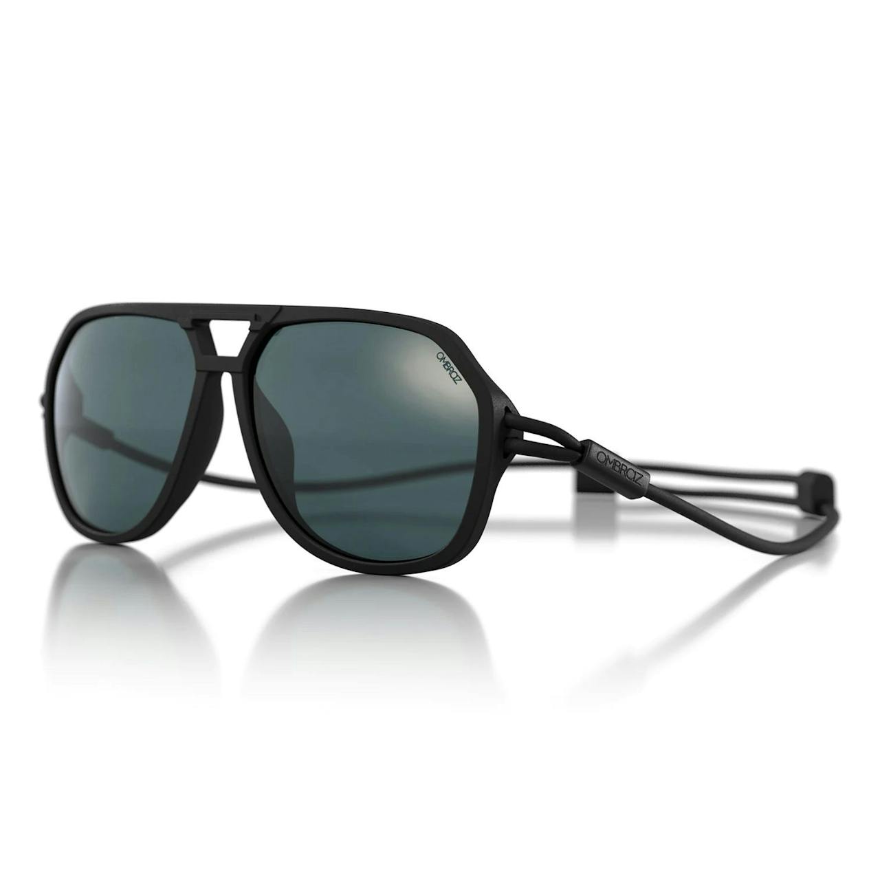 Ombraz Classic Armless Sunglasses - Charcoal/Polarized Grey, Sunglasses