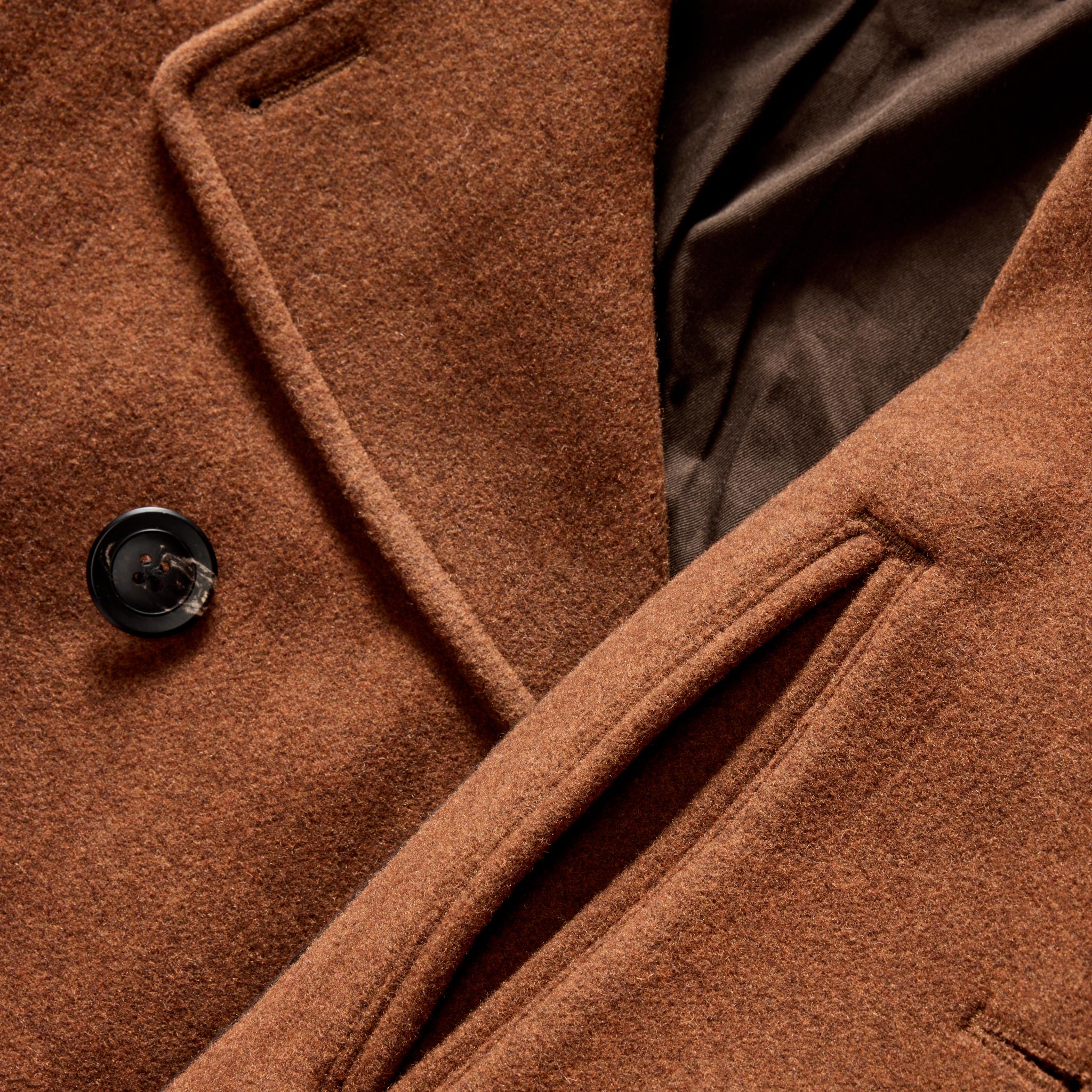 Taylor Stitch The Mariner Wool Coat - Tarnished Copper