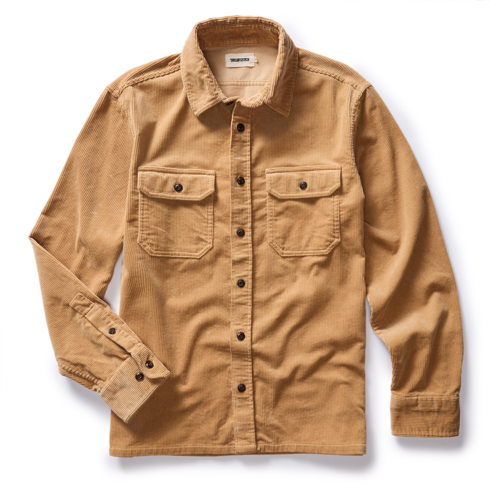 Taylor Stitch The Corduroy Connor Shirt - Camel | Long Sleeve