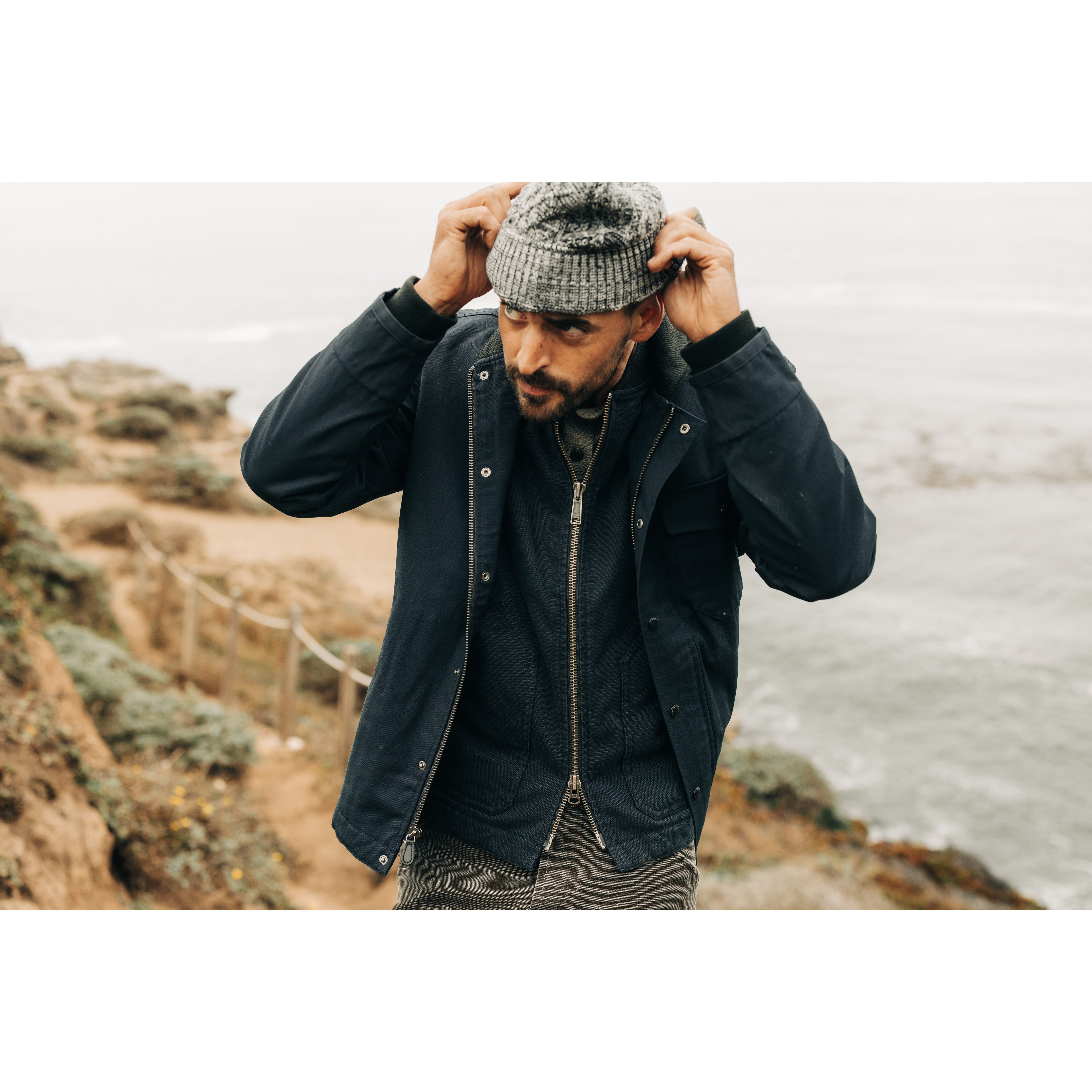 Taylor Stitch The Deck Jacket - Dark Navy Drywax | Waxed Jackets