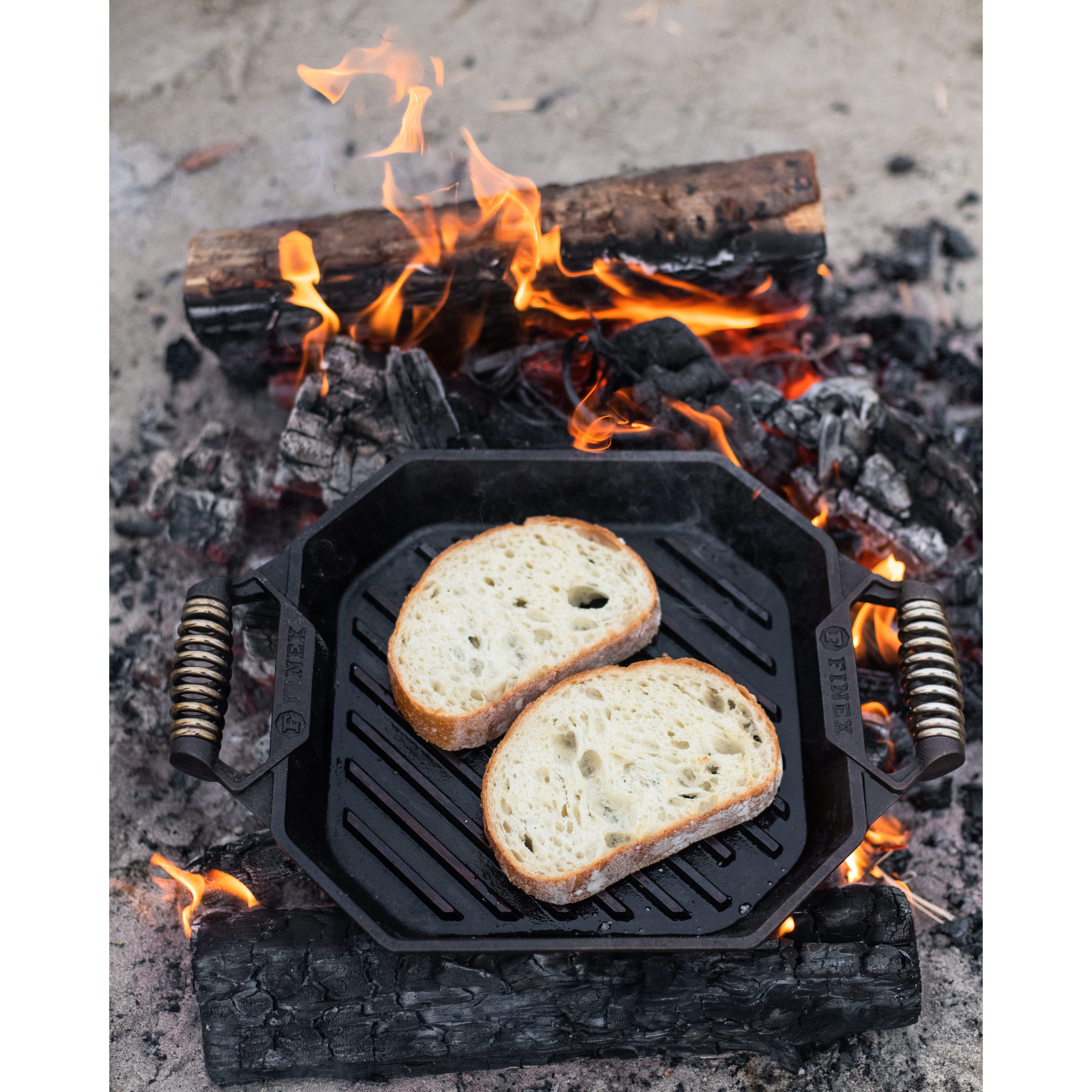 Finex 12" Cast Iron Grill Pan - Thumbnail 2