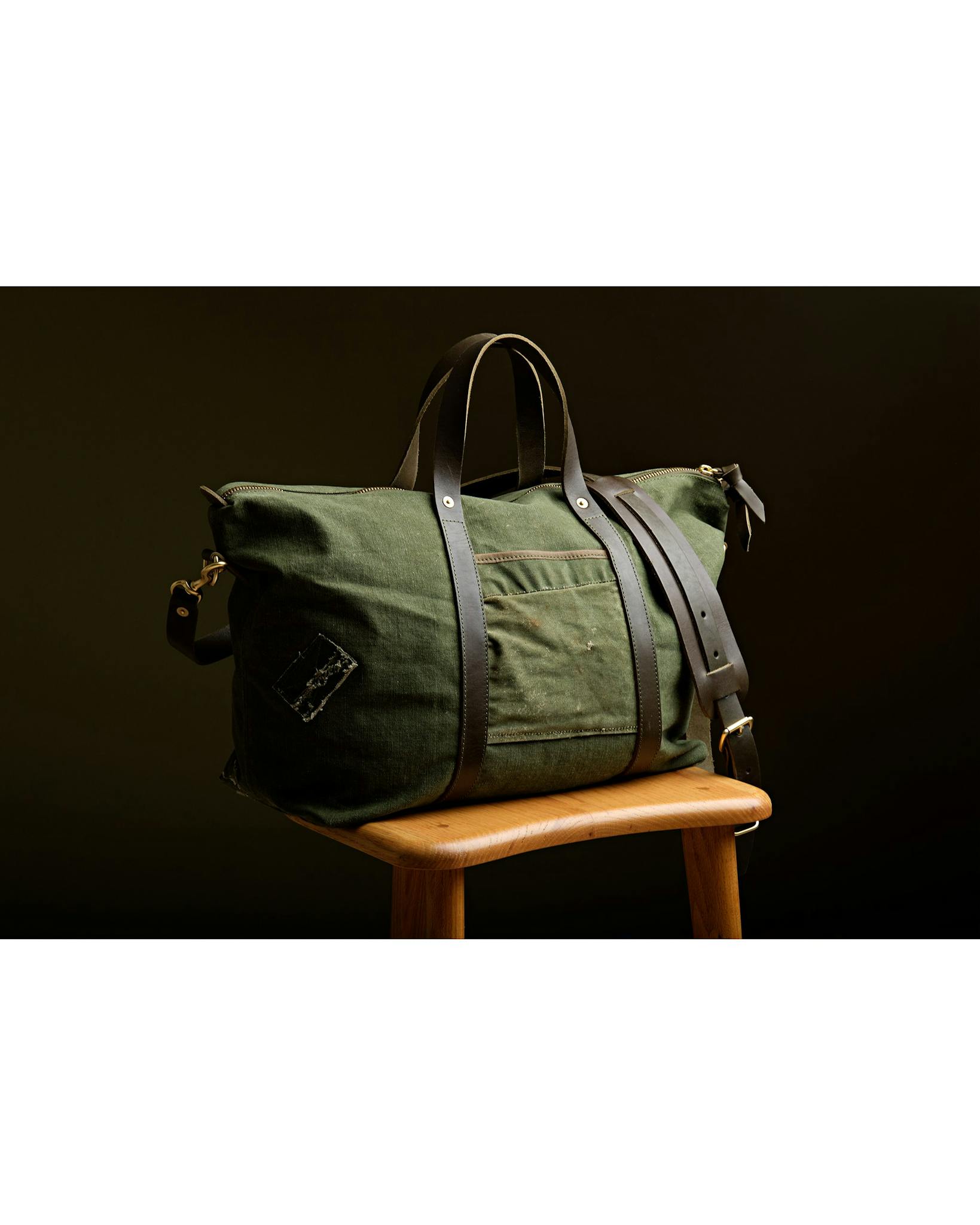 Travel Bag Army Canvas Duffle Bag WP Standard Repurposed Military