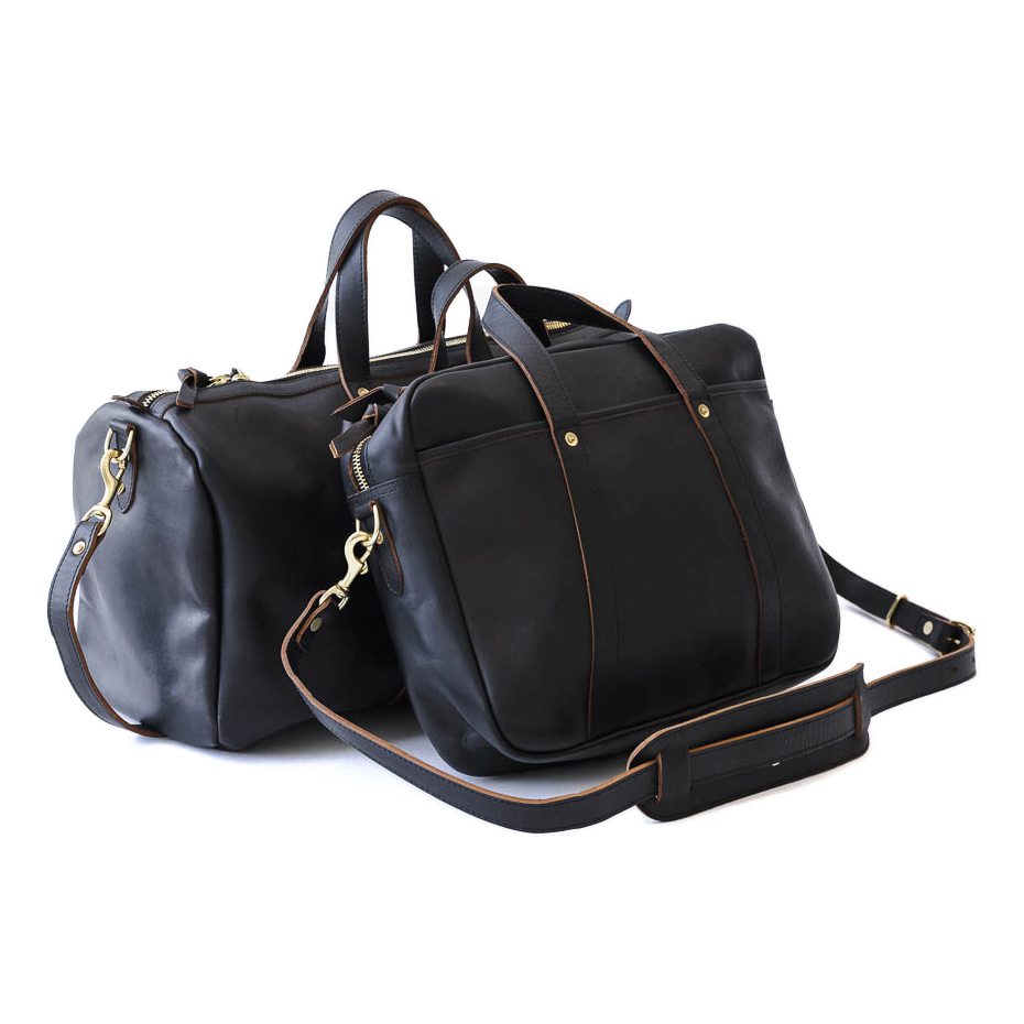 WP Standard Woodward Leather Briefcase - 15L - Desert Black