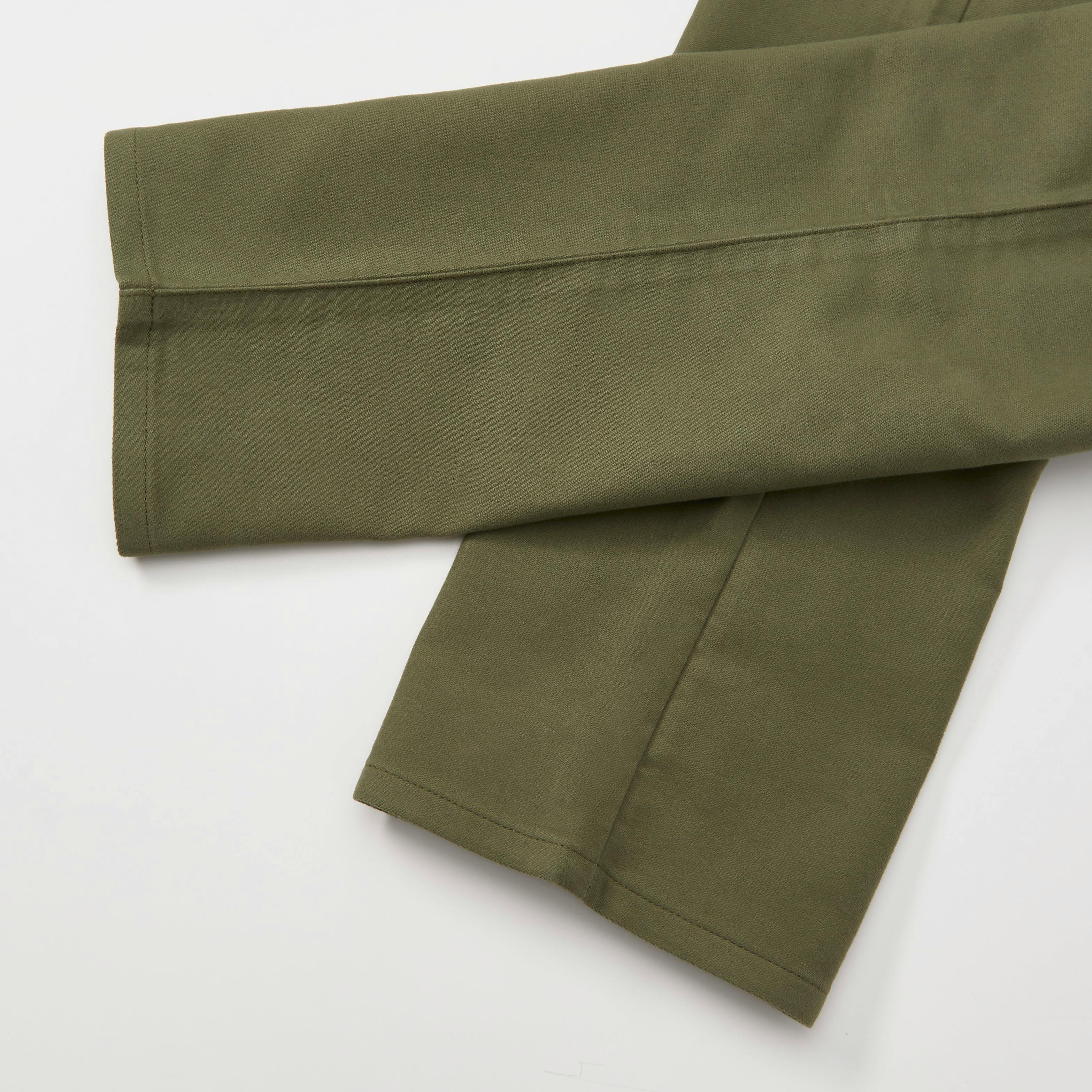 Olive Green Moleskin Thermal Trousers (30) at  Men's