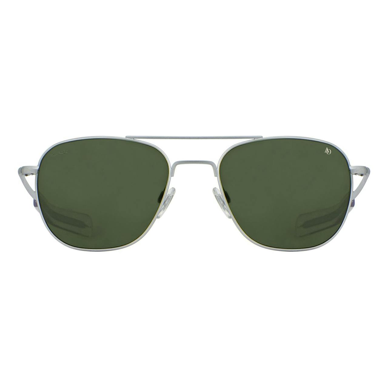 Nylon Original Pilot | Optical Sunglasses | - Matte American Silver/Polarized Huckberry Green