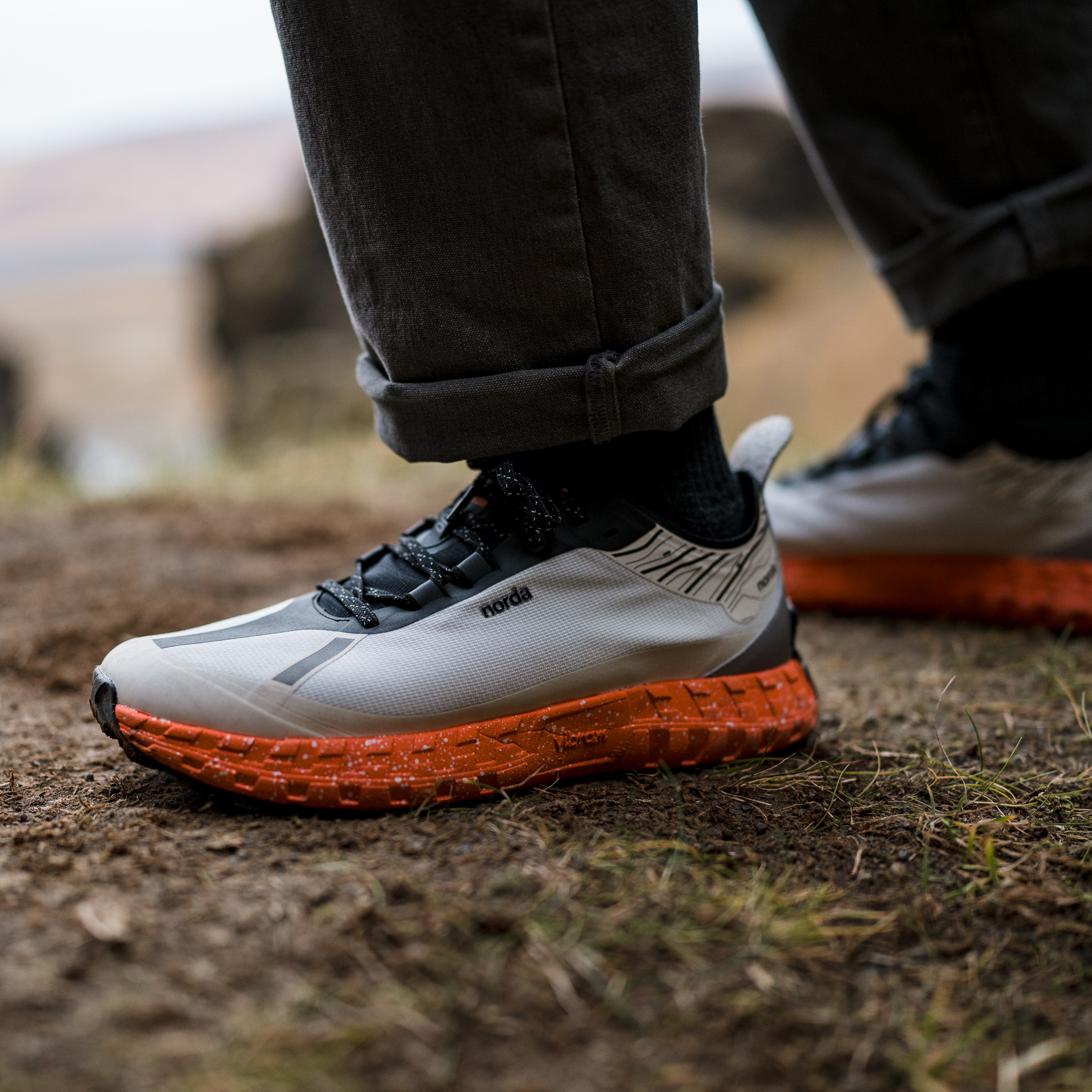Norda norda 001 G+ Spike - Puffin Orange | Performance Sneakers