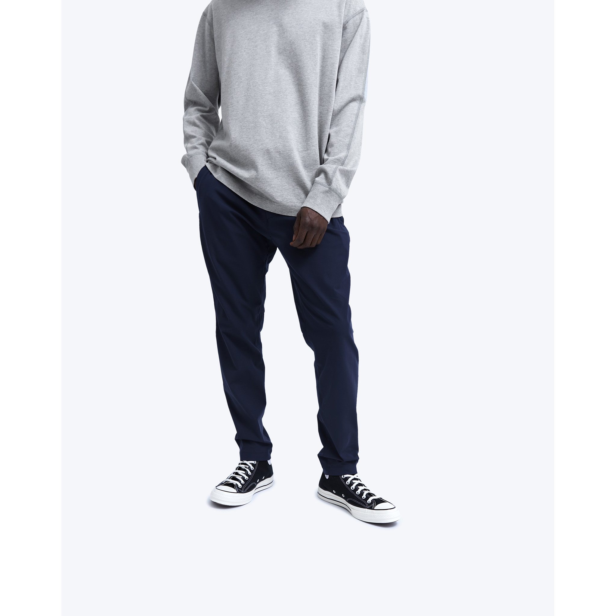 メンズウェア REIGNING CHAMP COACH PANT - PRIMEFLEX 32 Reigning Champ Coach's Pant Mens Navy Primeflex – LESS 17