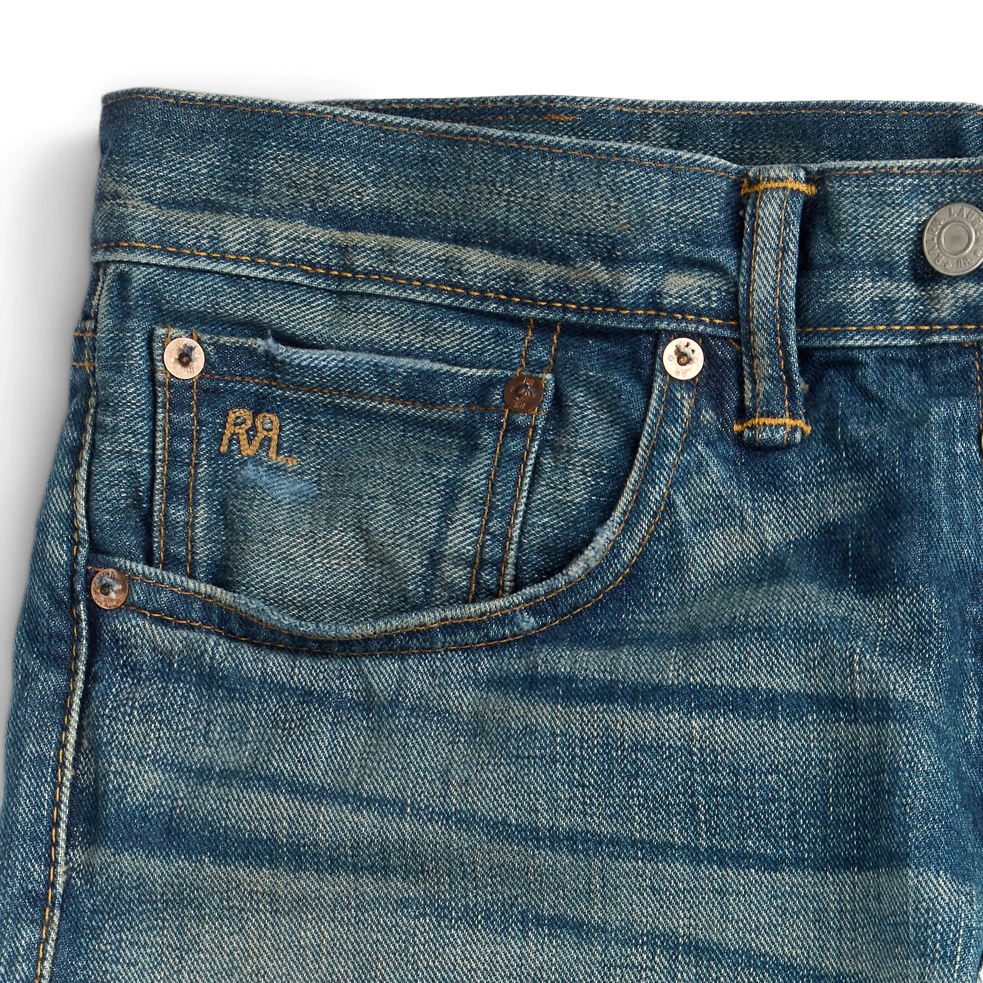 RRL Slim Fit Selvedge Denim Jeans - Ridgeway Wash | Jeans | Huckberry