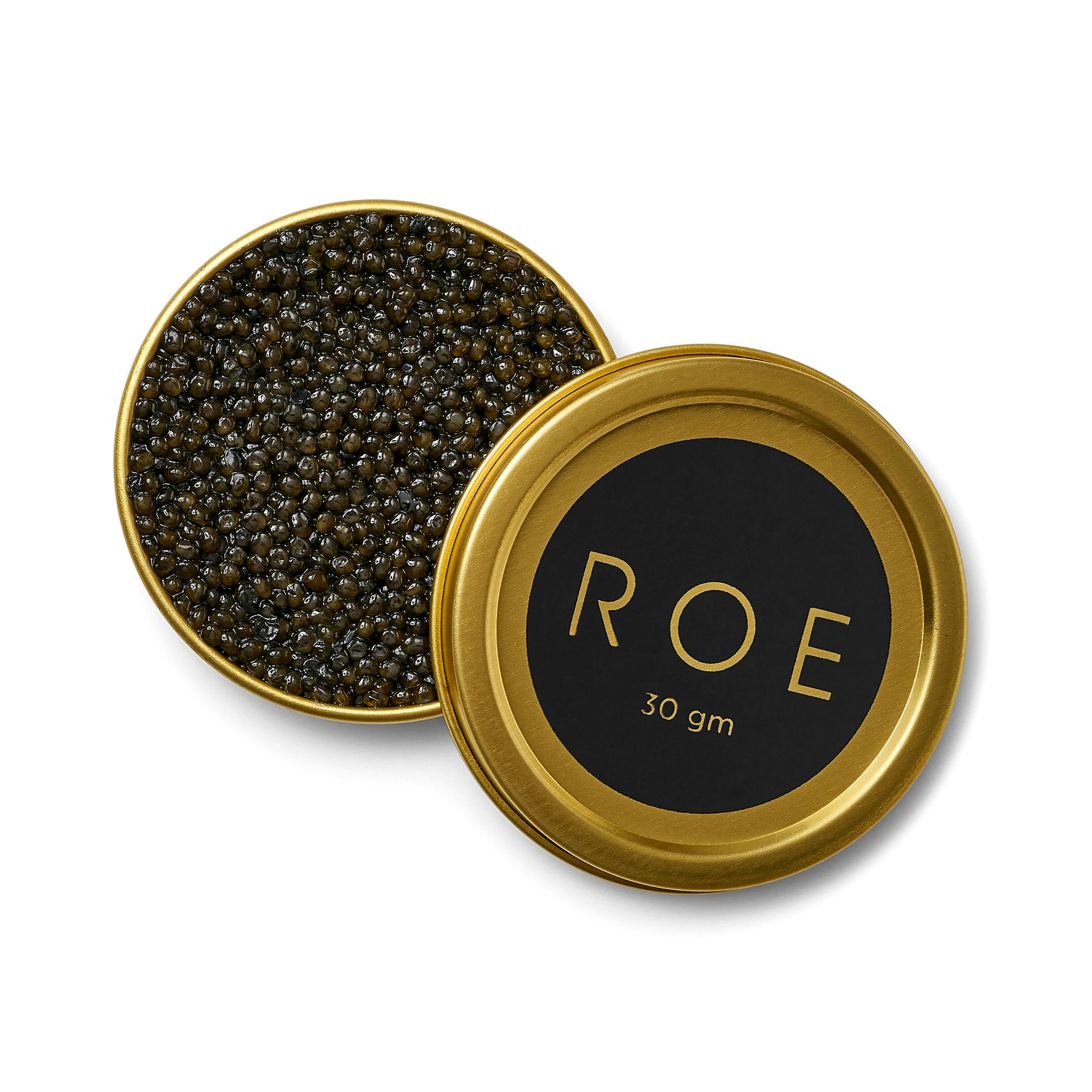 Roe Caviar 30g Gift Set - White Sturgeon Caviar, Kitchen & Coffee