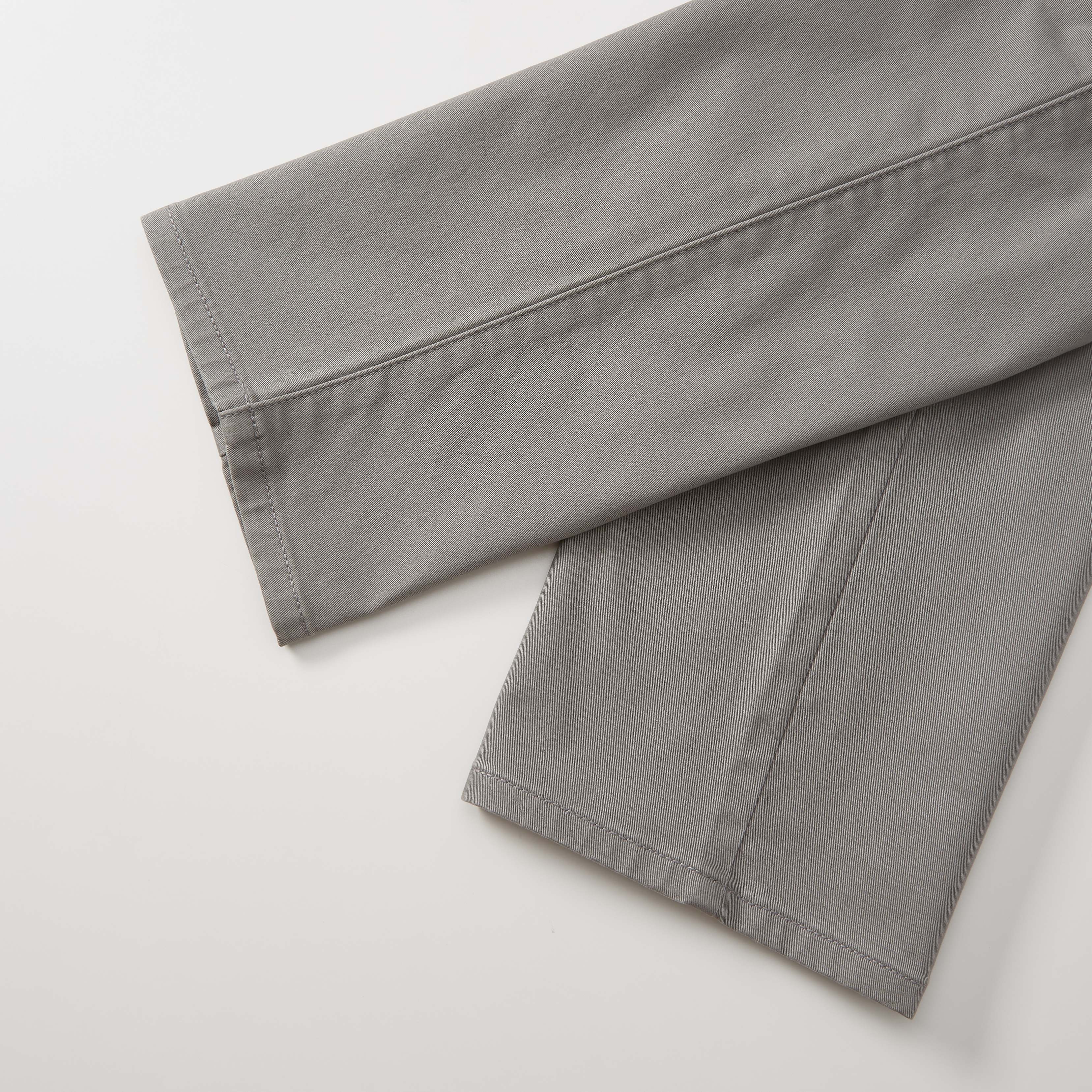 Tapered Fit Press Crease Tailored Trousers - Grey | Manière De Voir USA