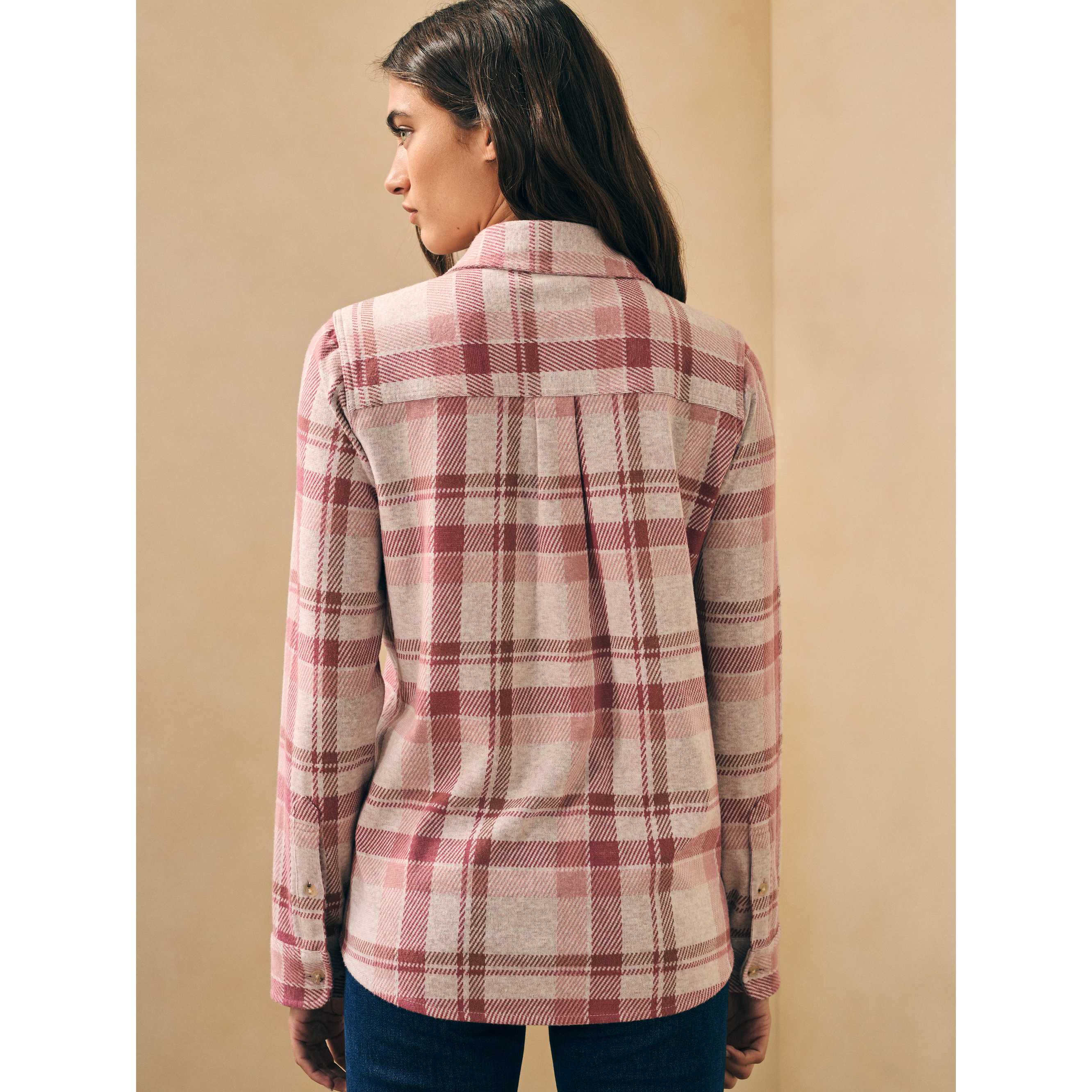 Faherty Brand Women's Legend Sweater Shirt - Amelia Plaid