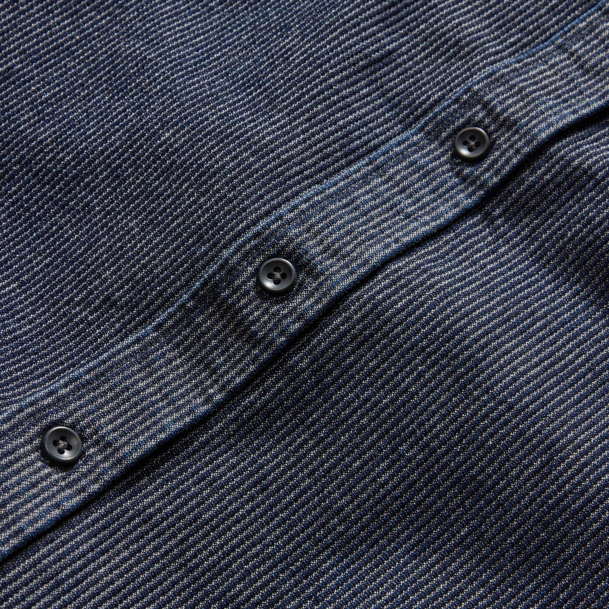Taylor Stitch The Utility Shirt - Rinsed Indigo Stripe