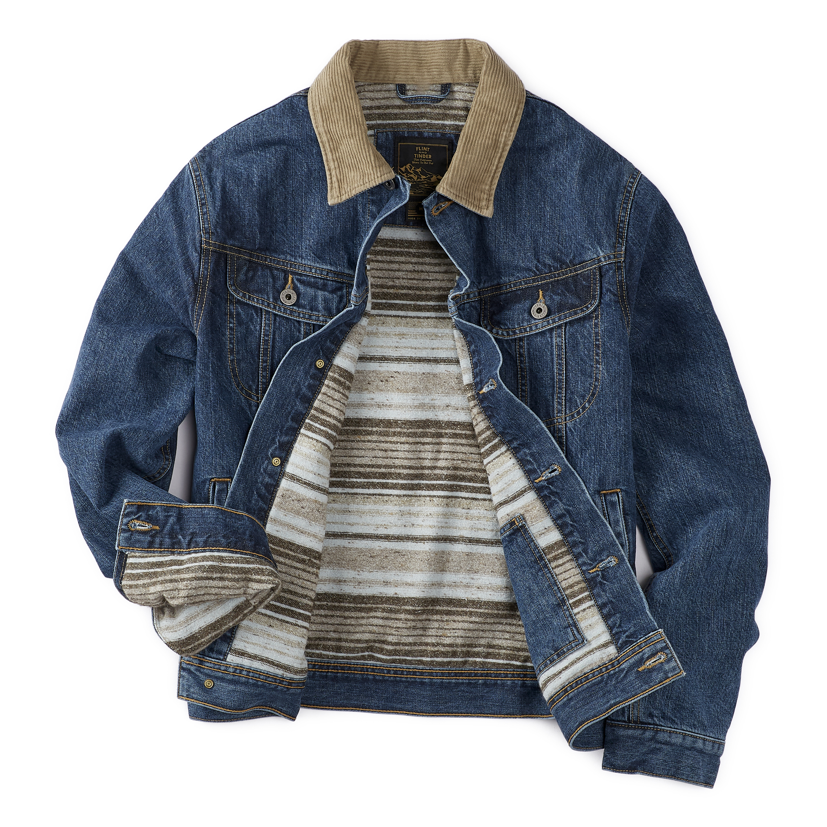 Wrangler® Mens Western Sherpa Lined Denim Jacket i – Dales Clothing Inc