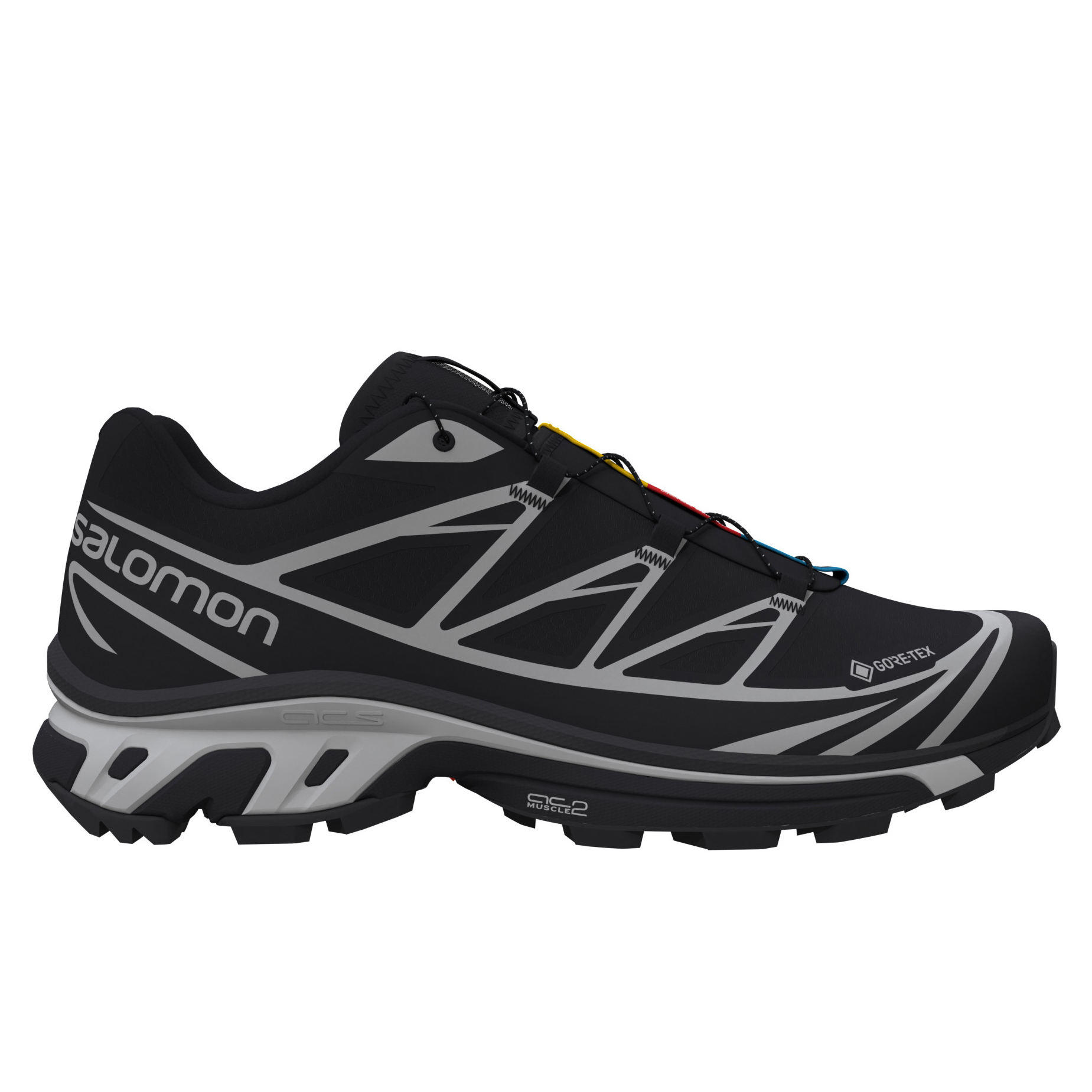Salomon XT-6 GTX Trail Sneaker - Black/Black/Ftw Silver | Trail Sneakers |  Huckberry