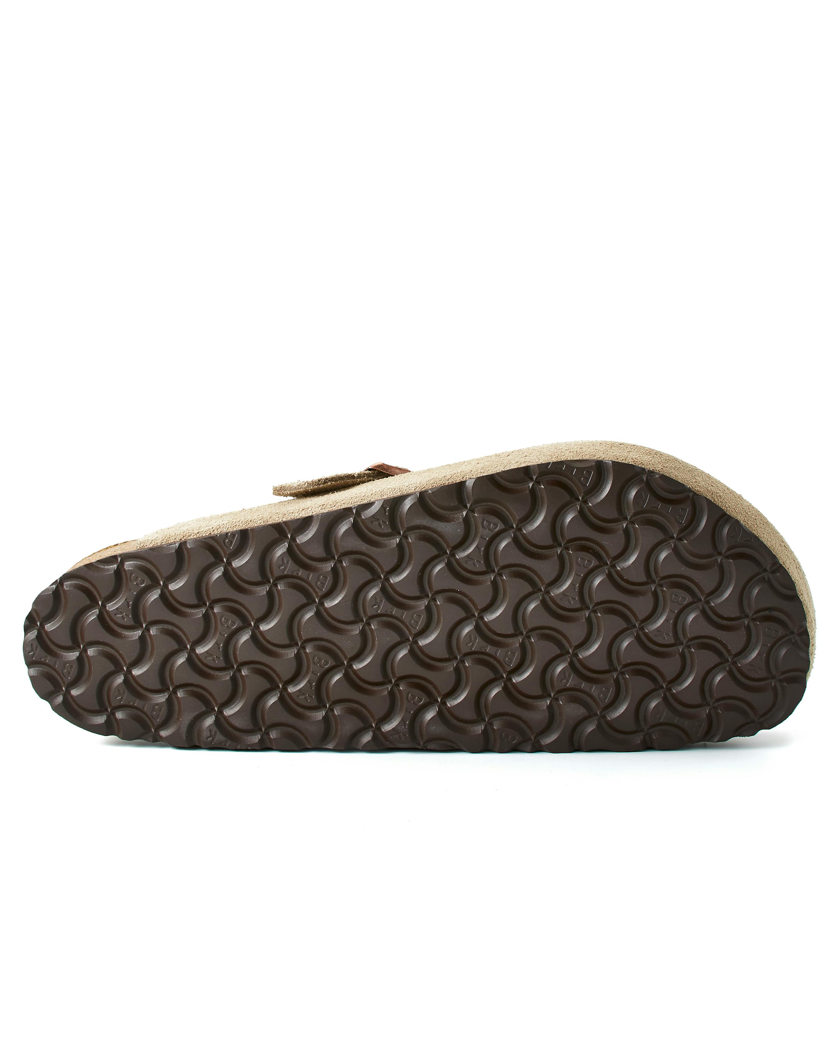 Birkenstock Boston Soft Footbed Clog Taupe Suede Mules Huckberry