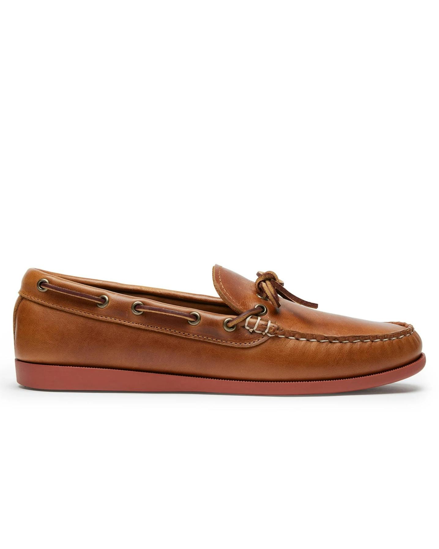 Canoe Leather Sole Moccasins Canoe Moc W/ Camp Sole G Tan — YUKETEN
