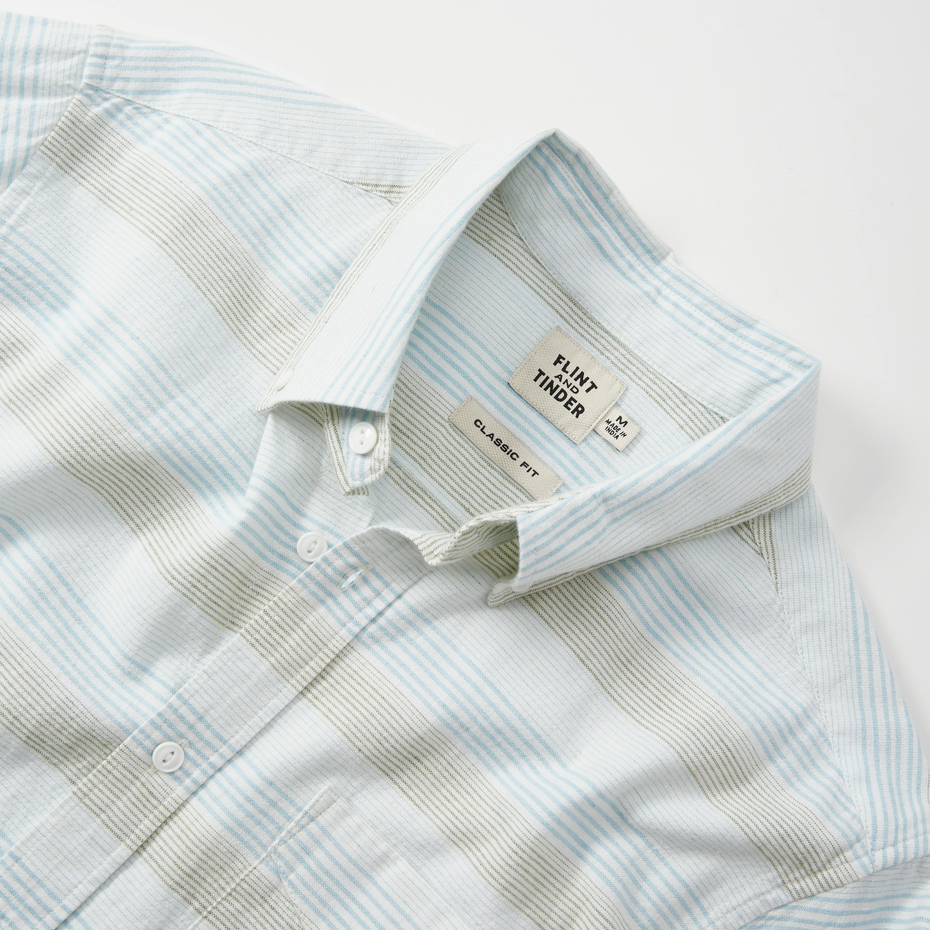 Flint and Tinder Classic Short Sleeve Button Down Shirt - Multi