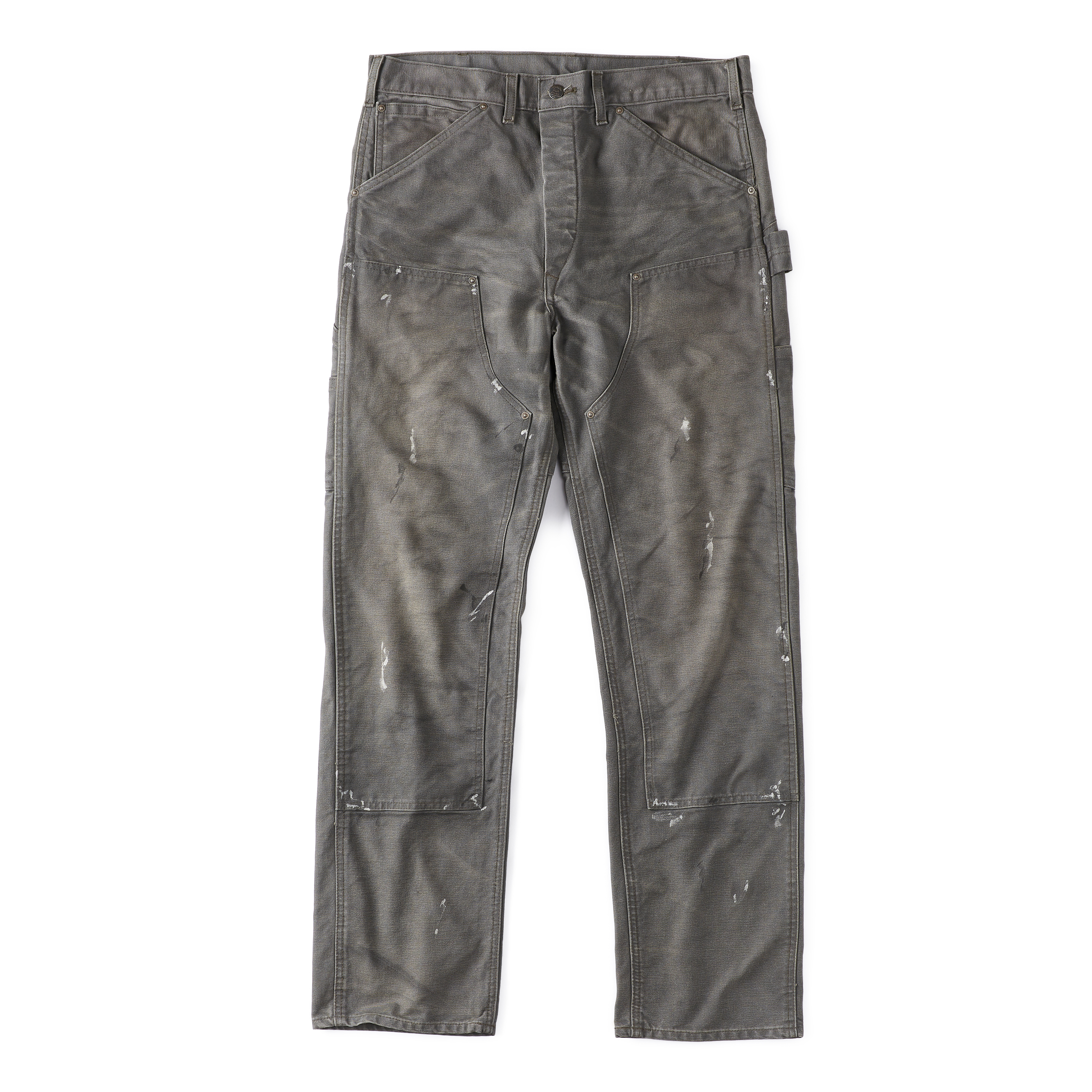 RRL Jenkins Carpenter Canvas Pant - Distressed Grey | Work Pants 