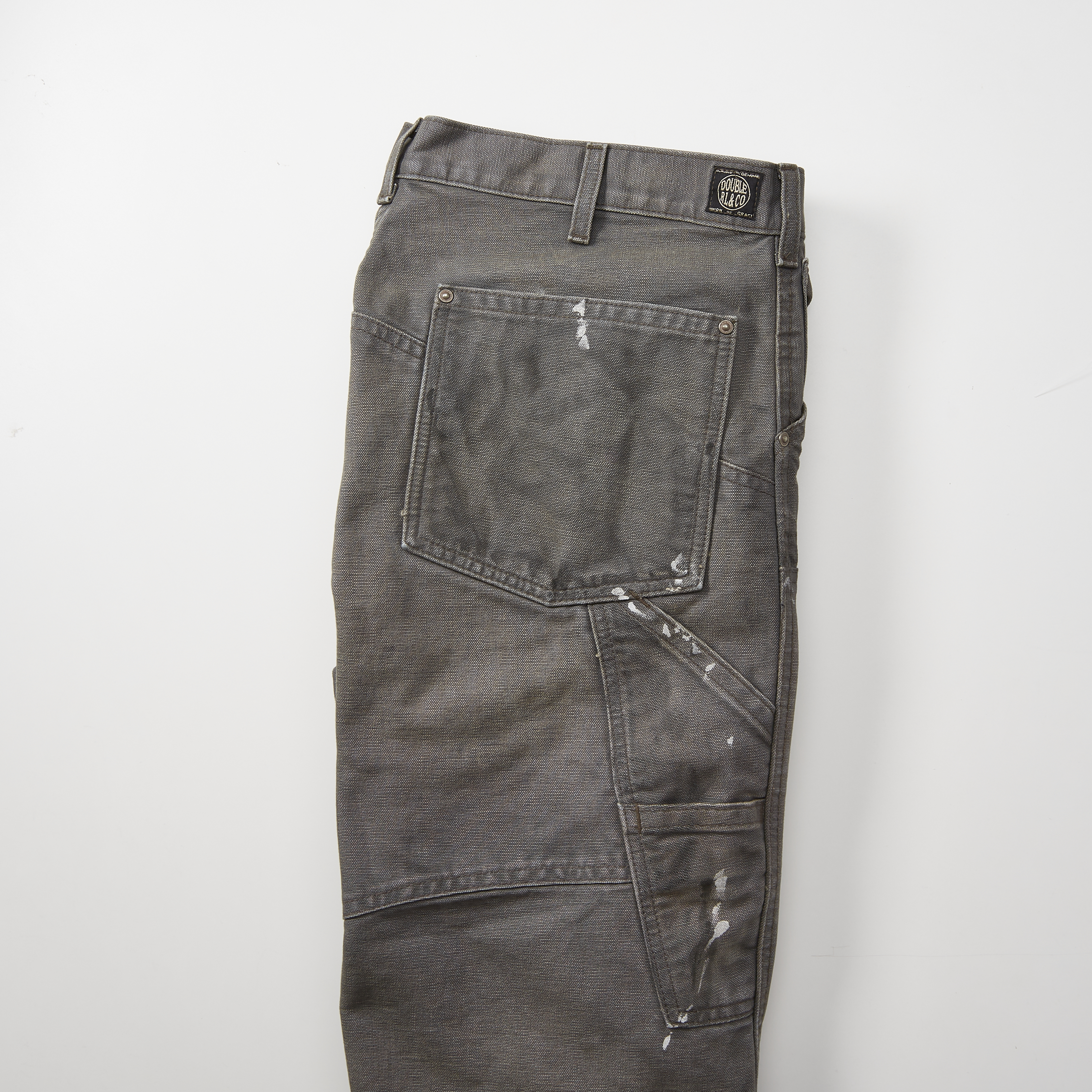 RRL Jenkins Carpenter Canvas Pant - Distressed Grey | Work Pants 