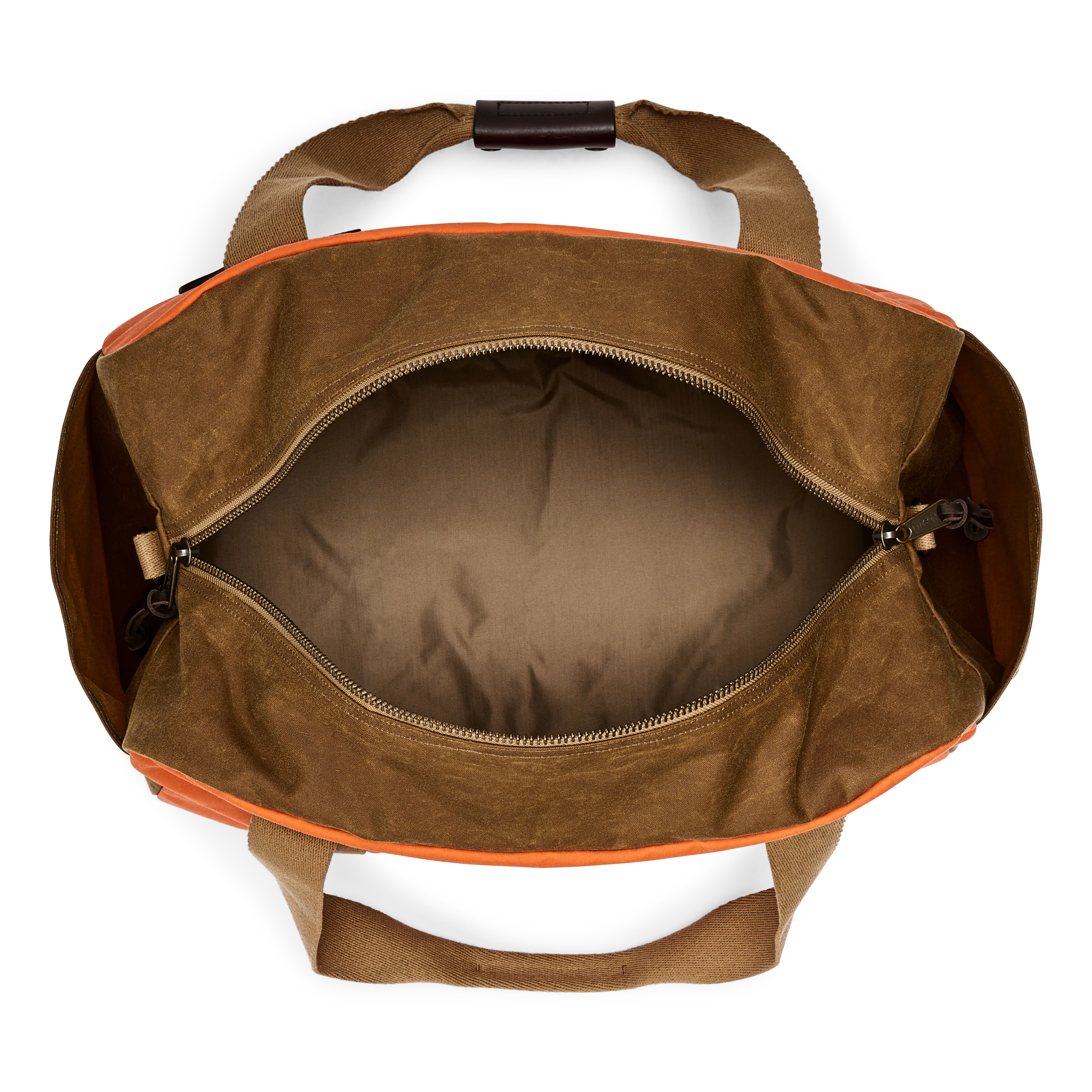 Filson Tin Cloth Medium Duffel Bag - 43L - Dark Tan/Flame | Duffel