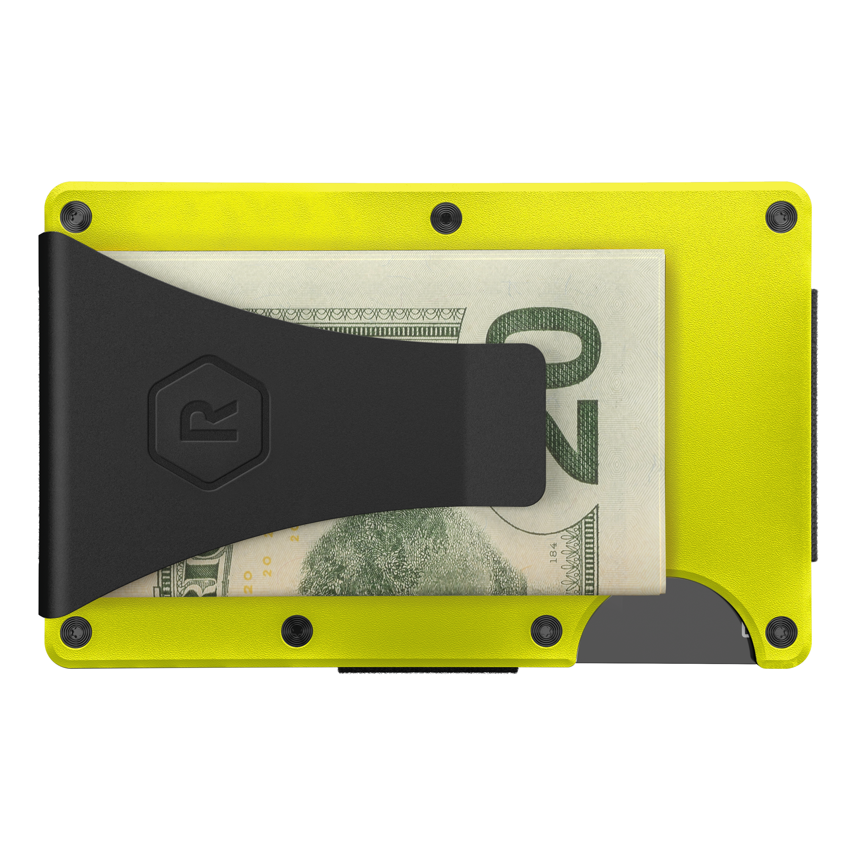 Ridge Aluminum Wallet + Money Clip - Hyper Lime | Wallets
