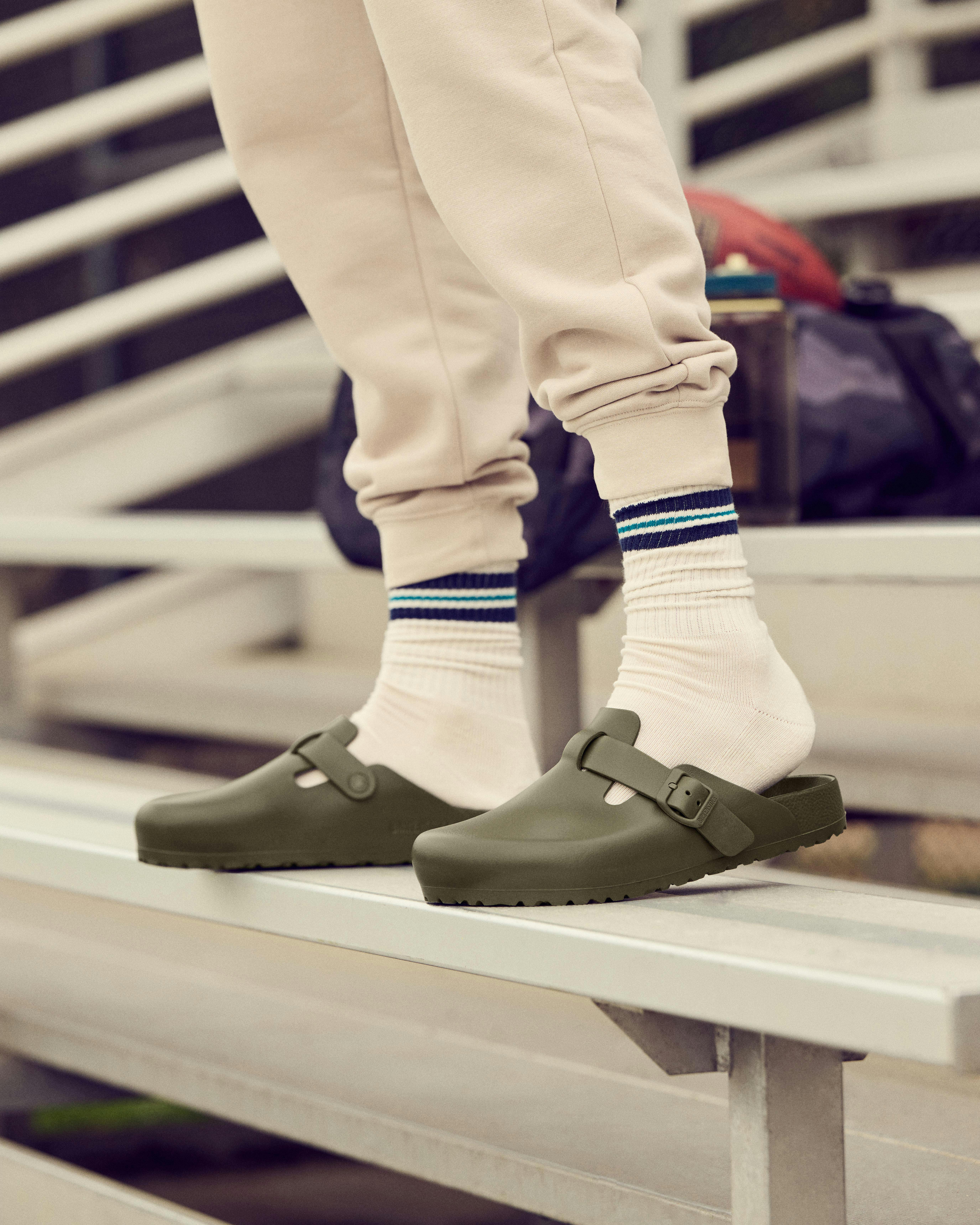 Shoe Boston Eva Clogs Birkenstock EVA Boston Clogs In Eggshell ASOS