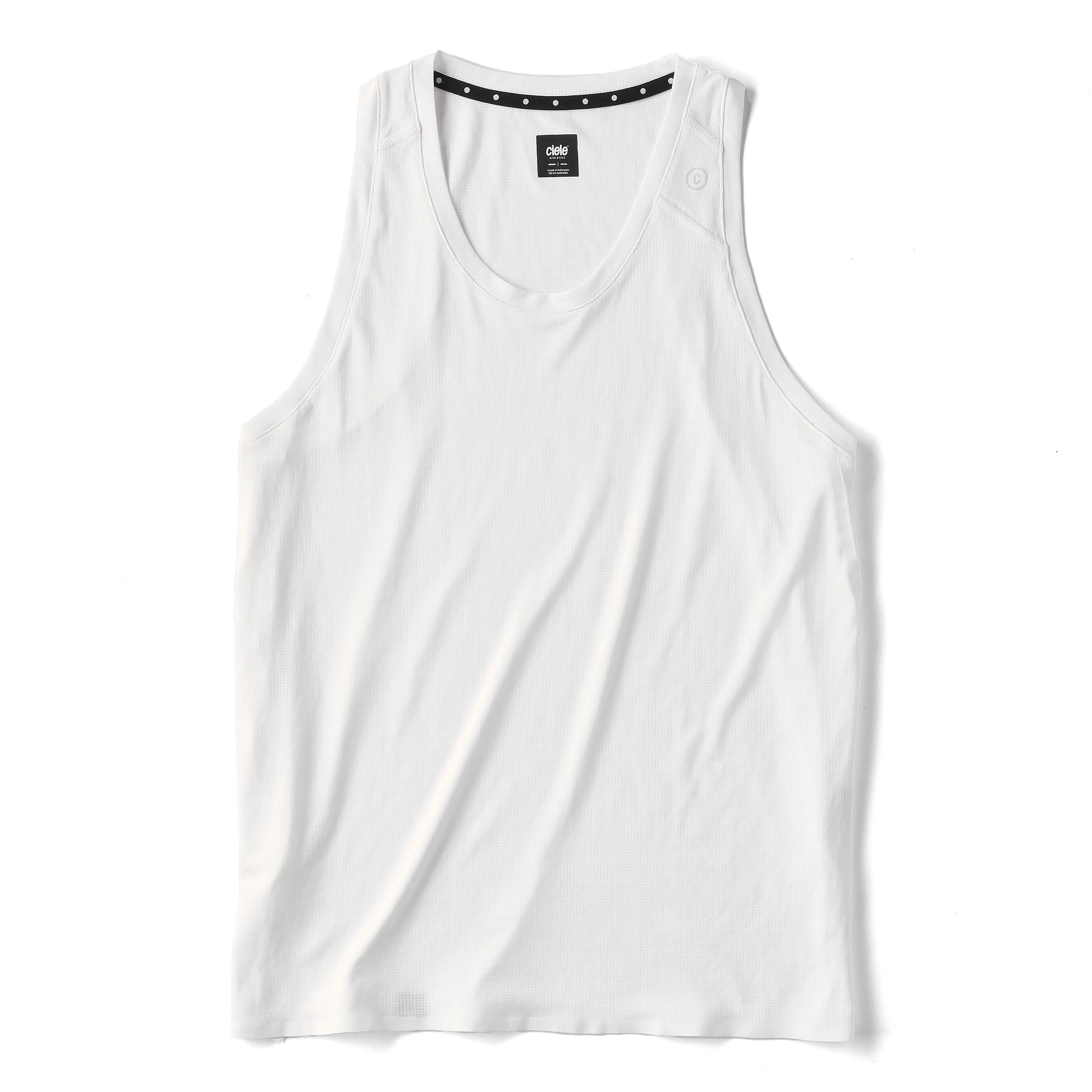 ciele athletics W FST Singlet ホワイト S Ciele Athletics FST Performance Singlet Tank Top - Ghost | Active